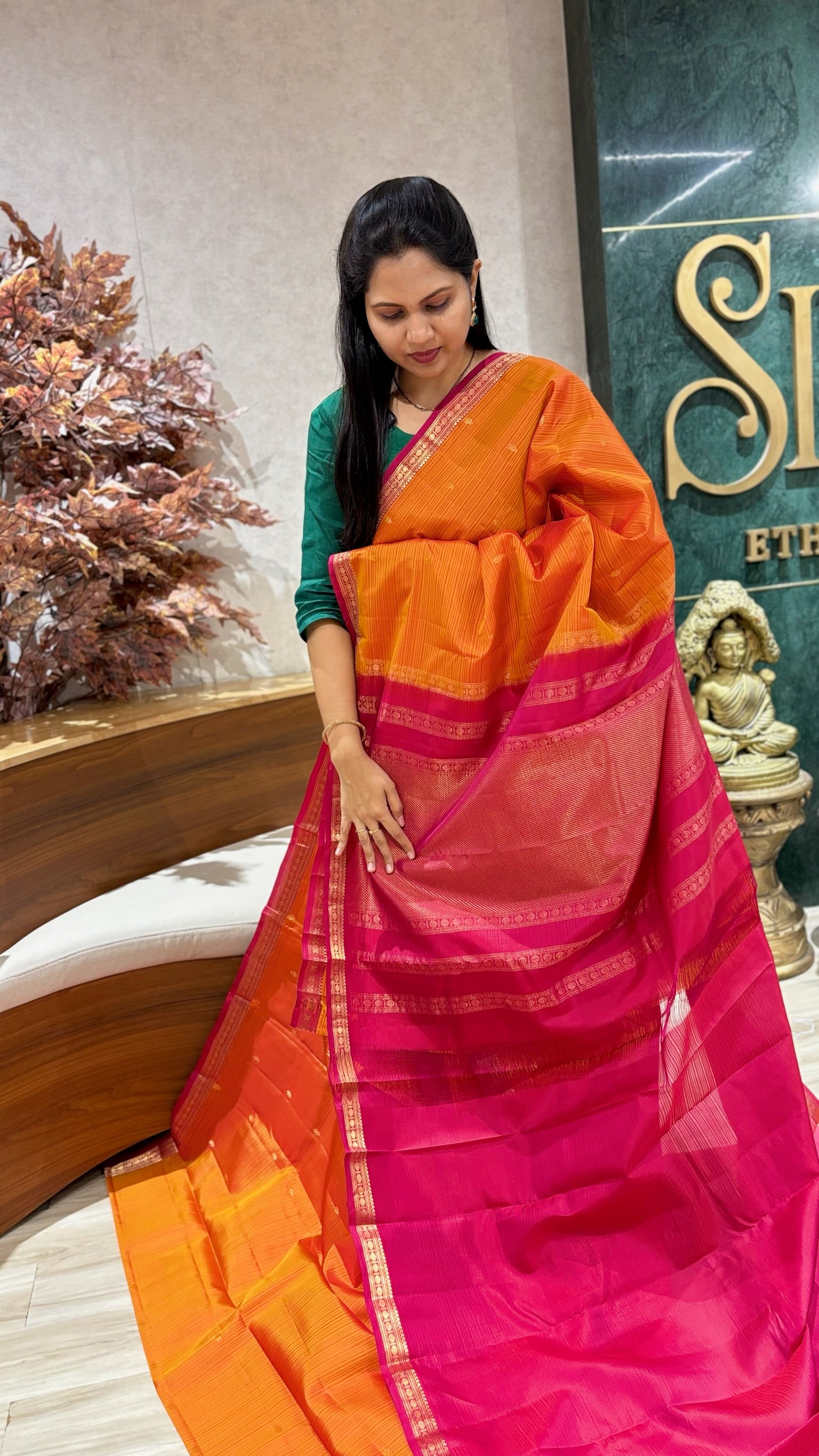 Small border kanchi pattu