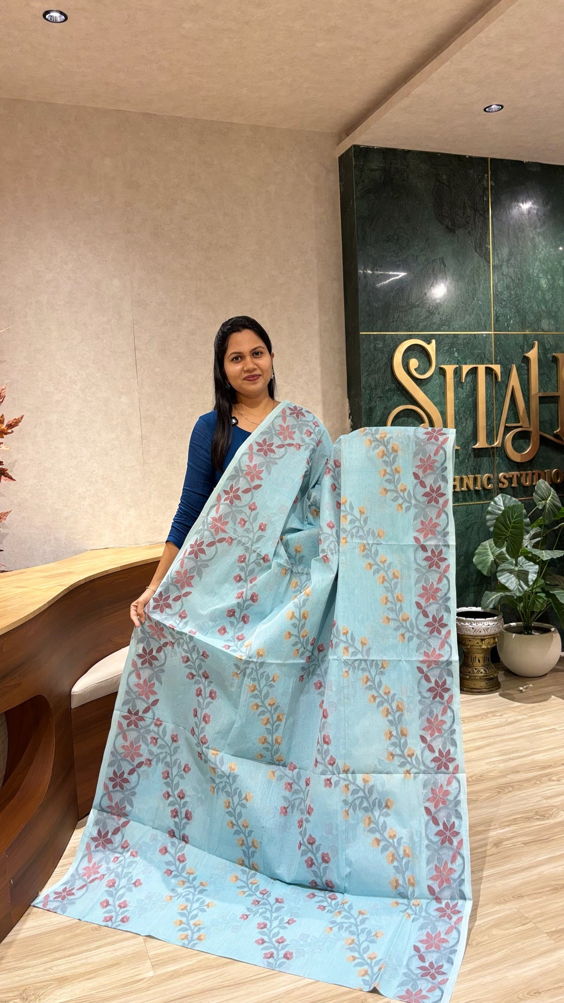 Bengal cotton with no blouse