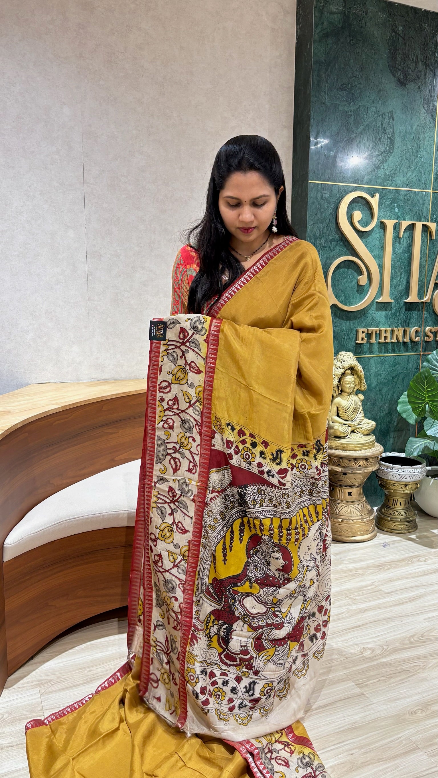 Chennur silk mustard yellow