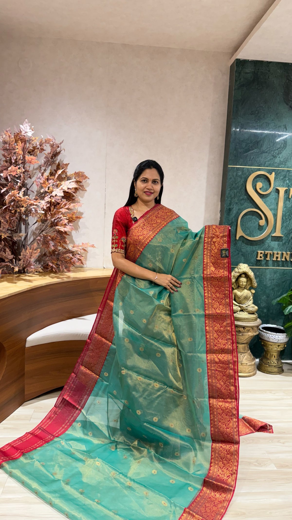 Handloom tissue chanderi
