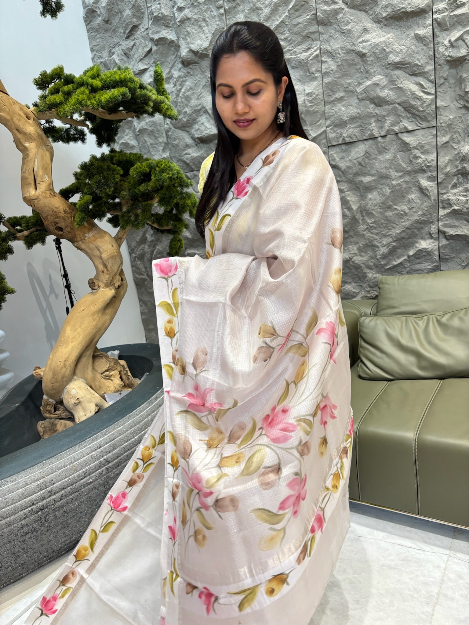 Tussar kota saree