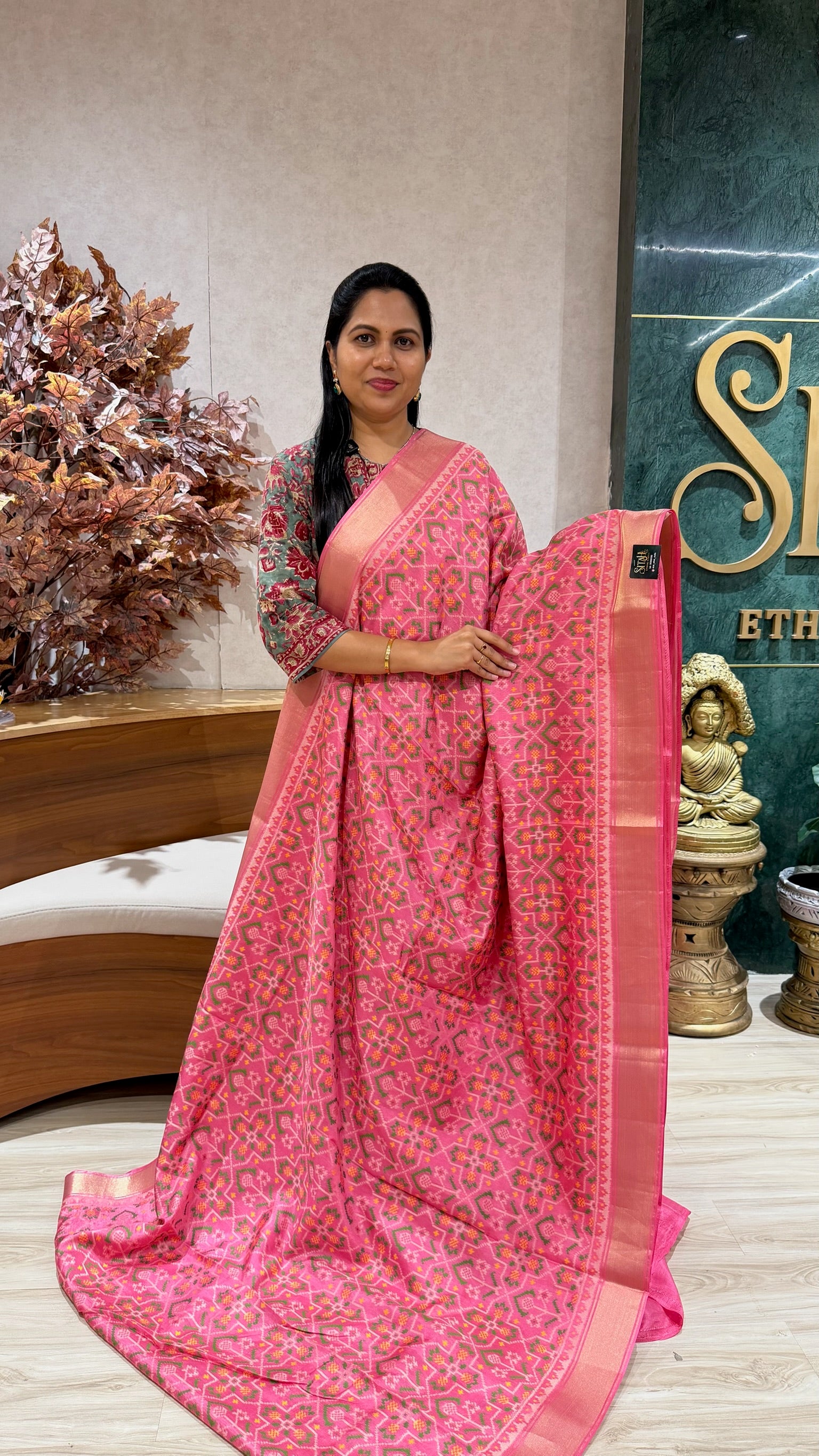 Banaras patola babypink