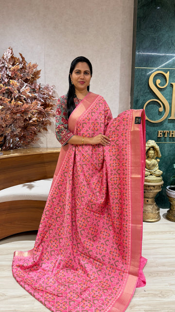 Banaras patola babypink
