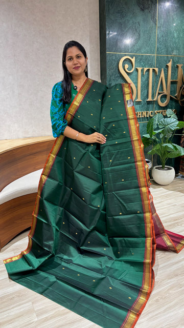 Small border Handloom Kanchi pattu