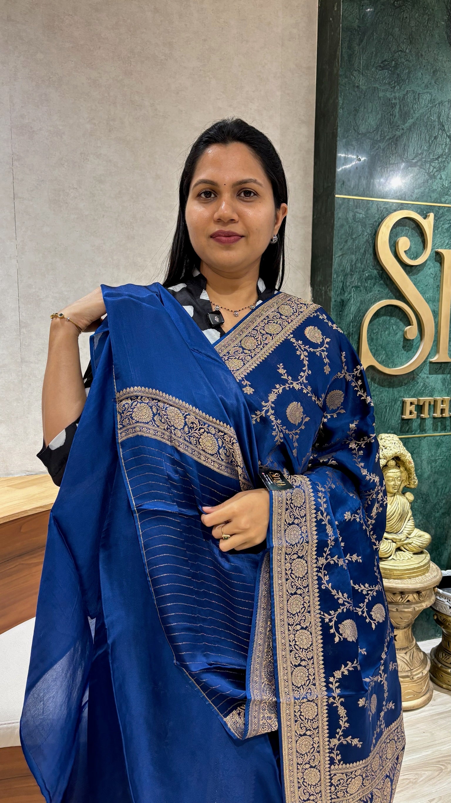 Banaras satin georgette