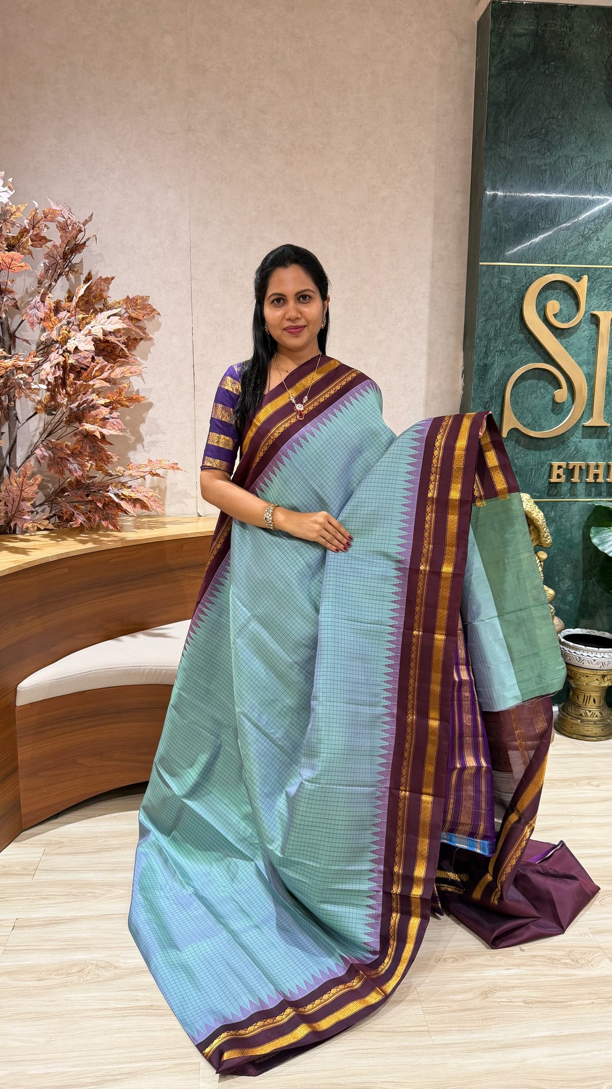 Handloom gadwal pattu