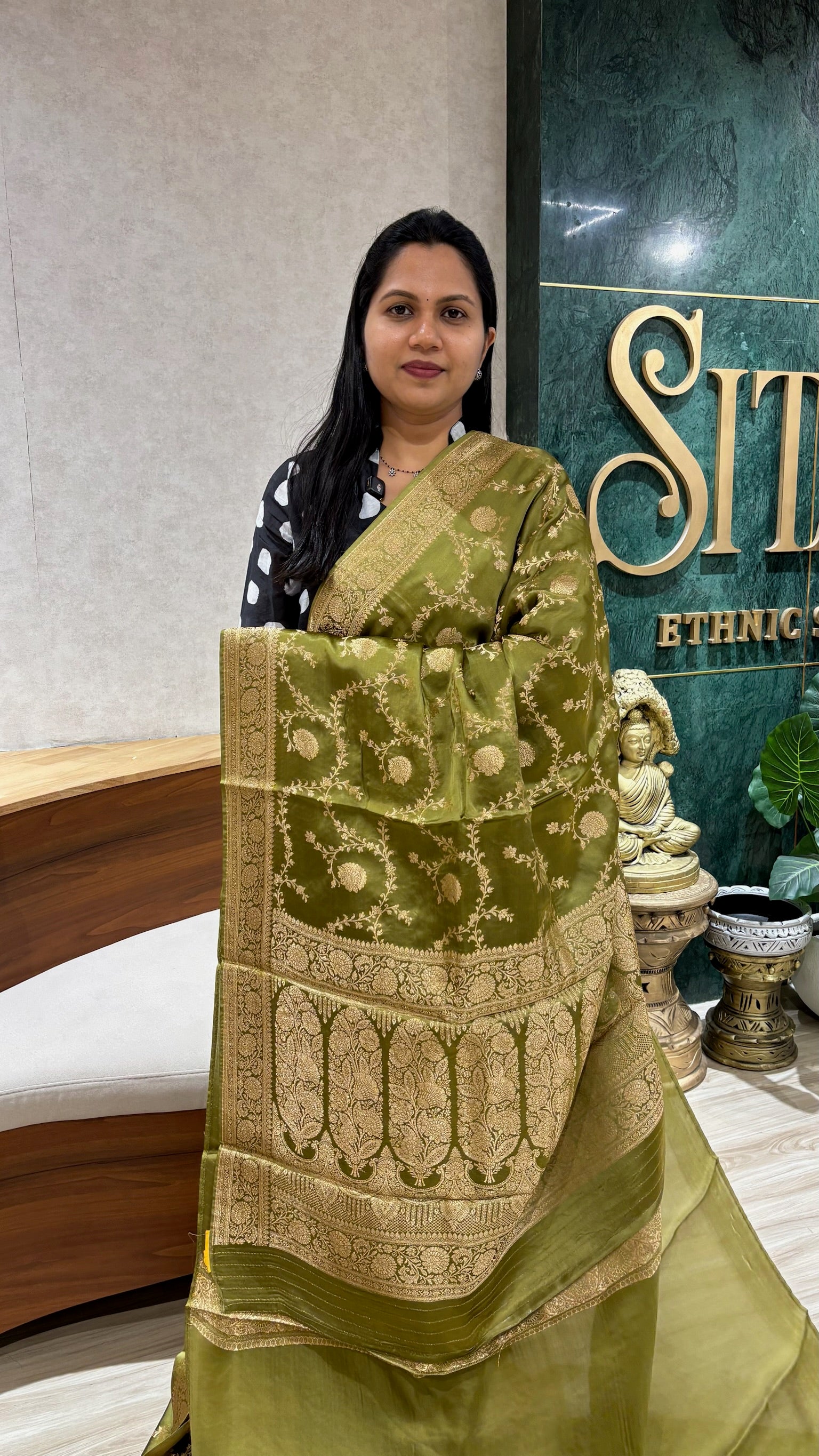 Banaras satin georgette