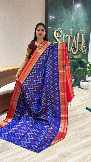 Handloom kanchi ikkat weave