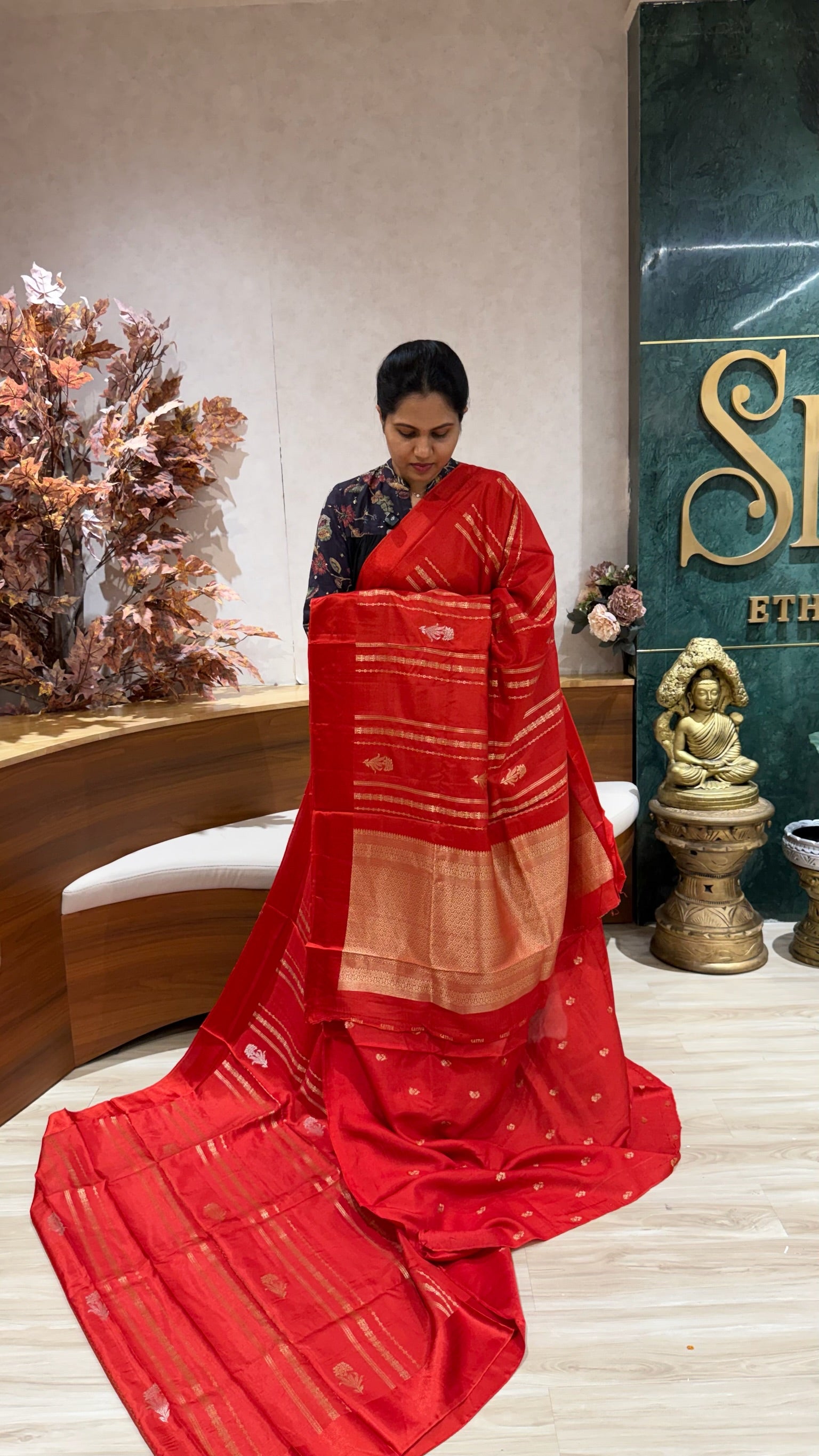 Fancy tussar red