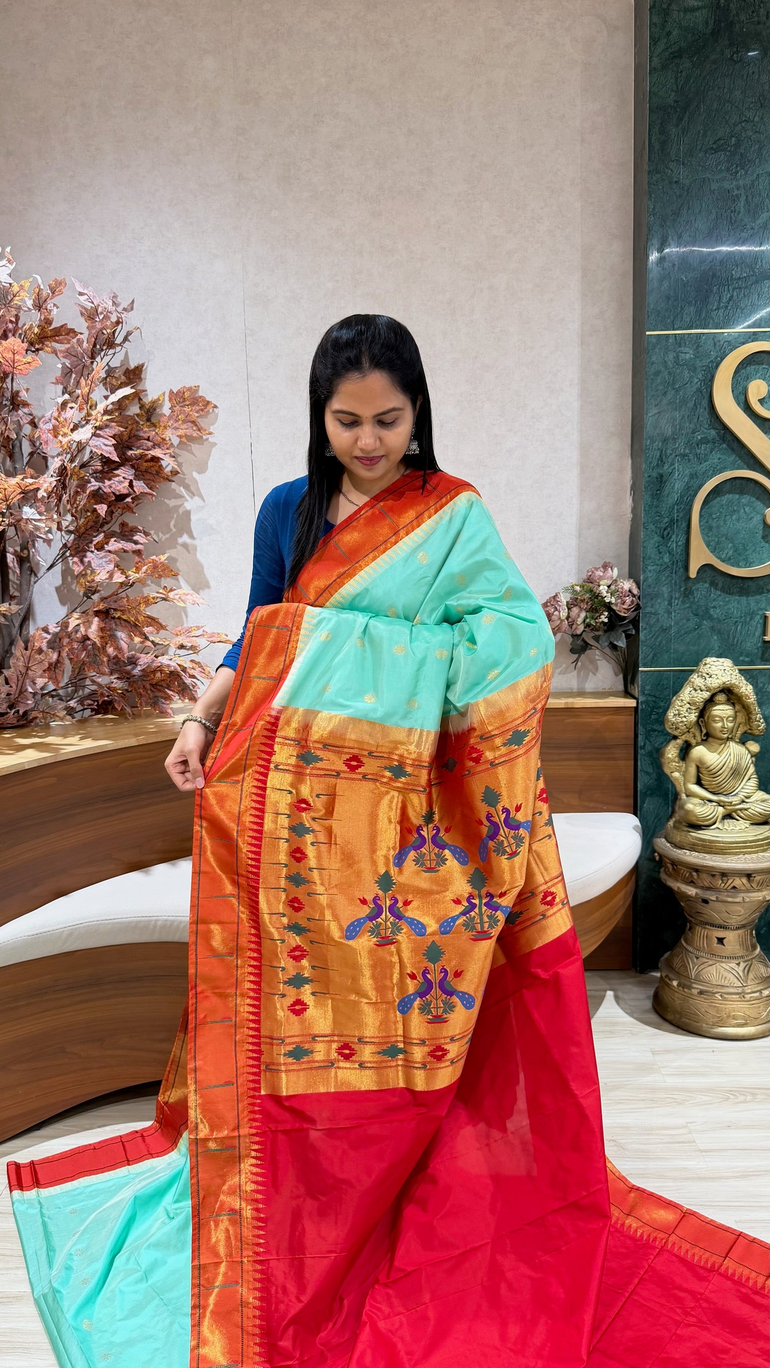 Pure silk paithani
