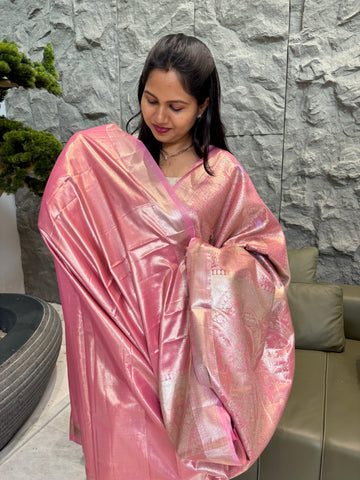 Fancy kanchi baby pink
