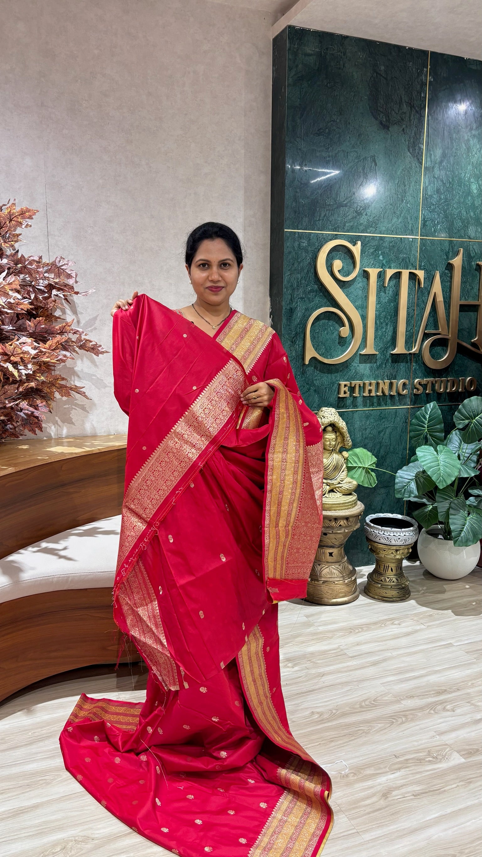 Fancy banaras red