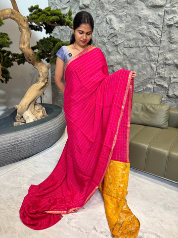 Chiffon pink-yellow