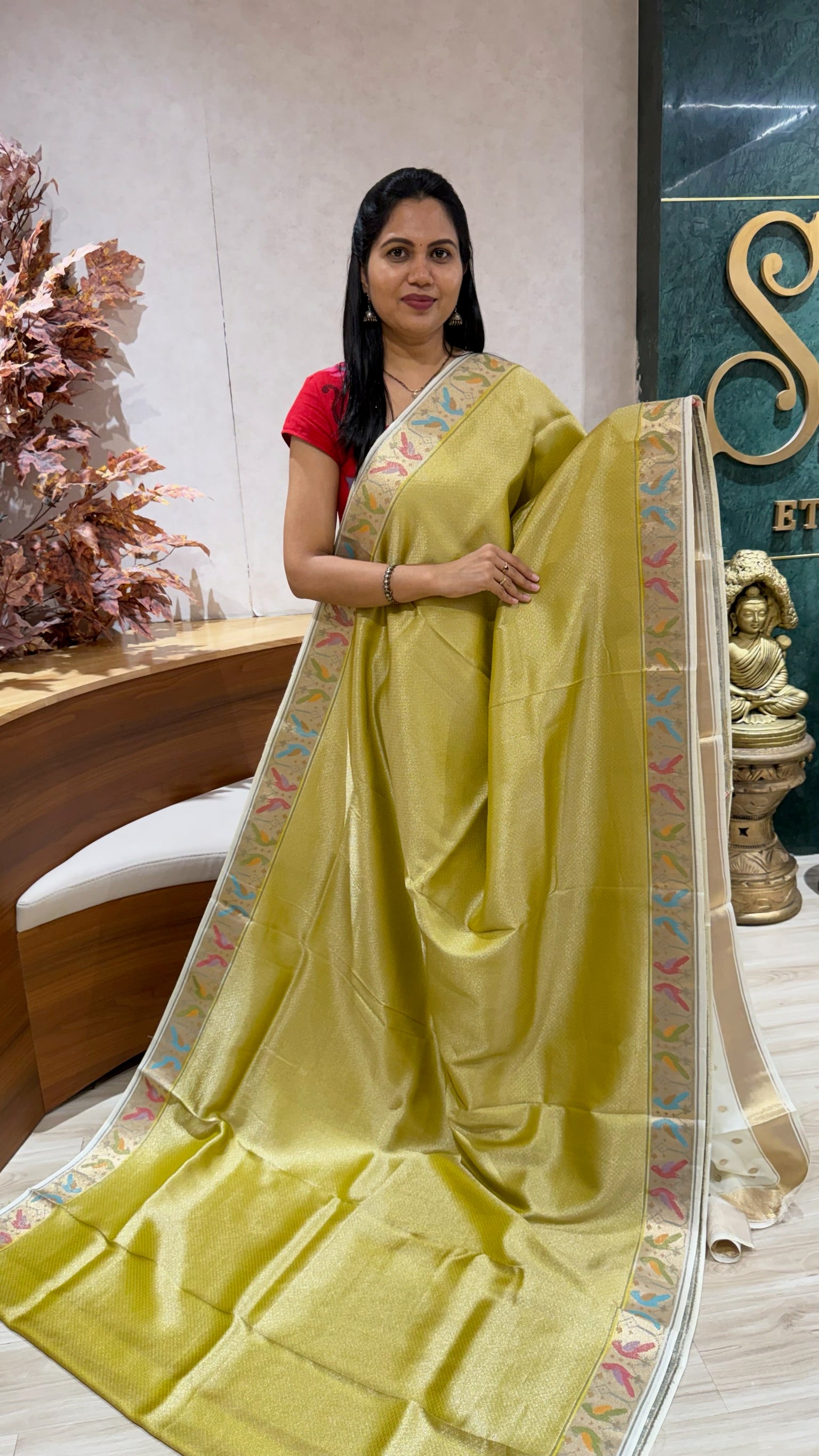 Banaras tissue georgette