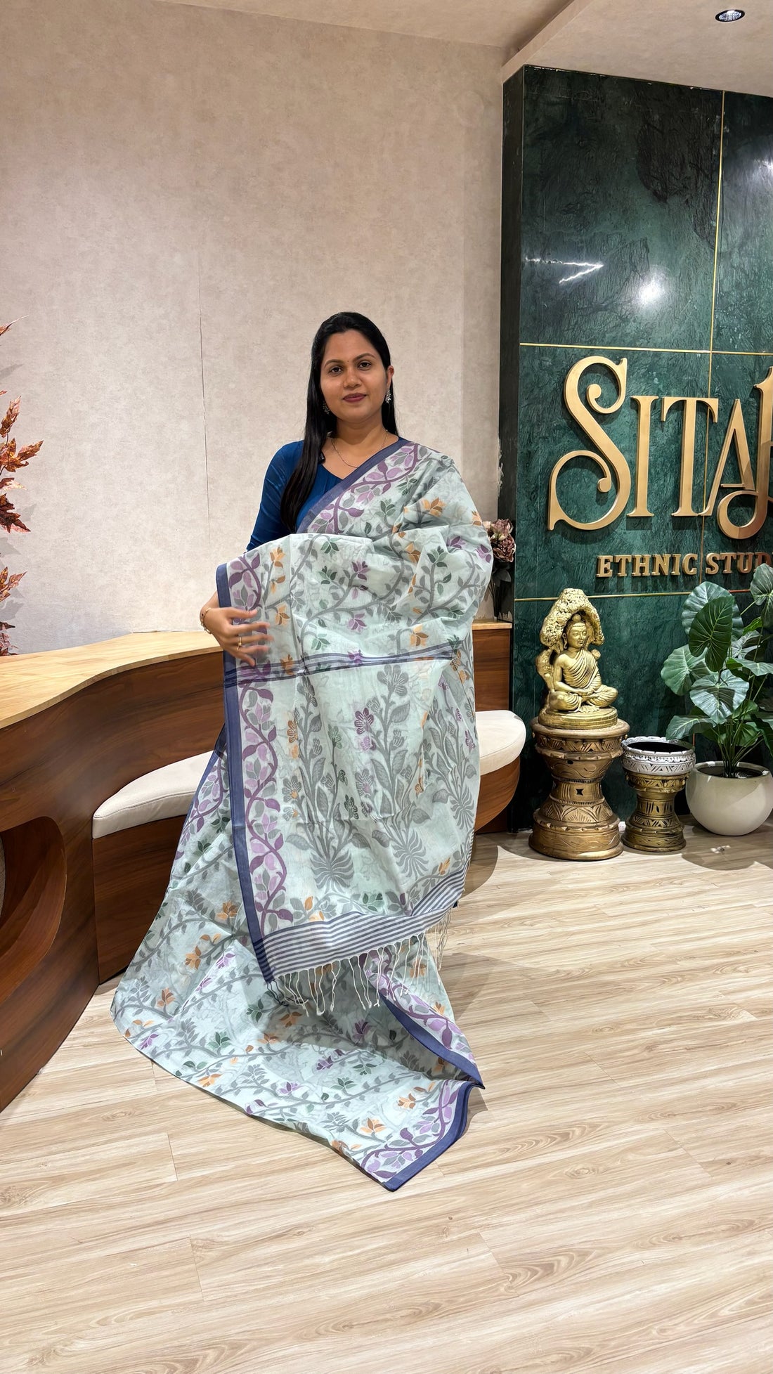 Bengal cotton with no blouse