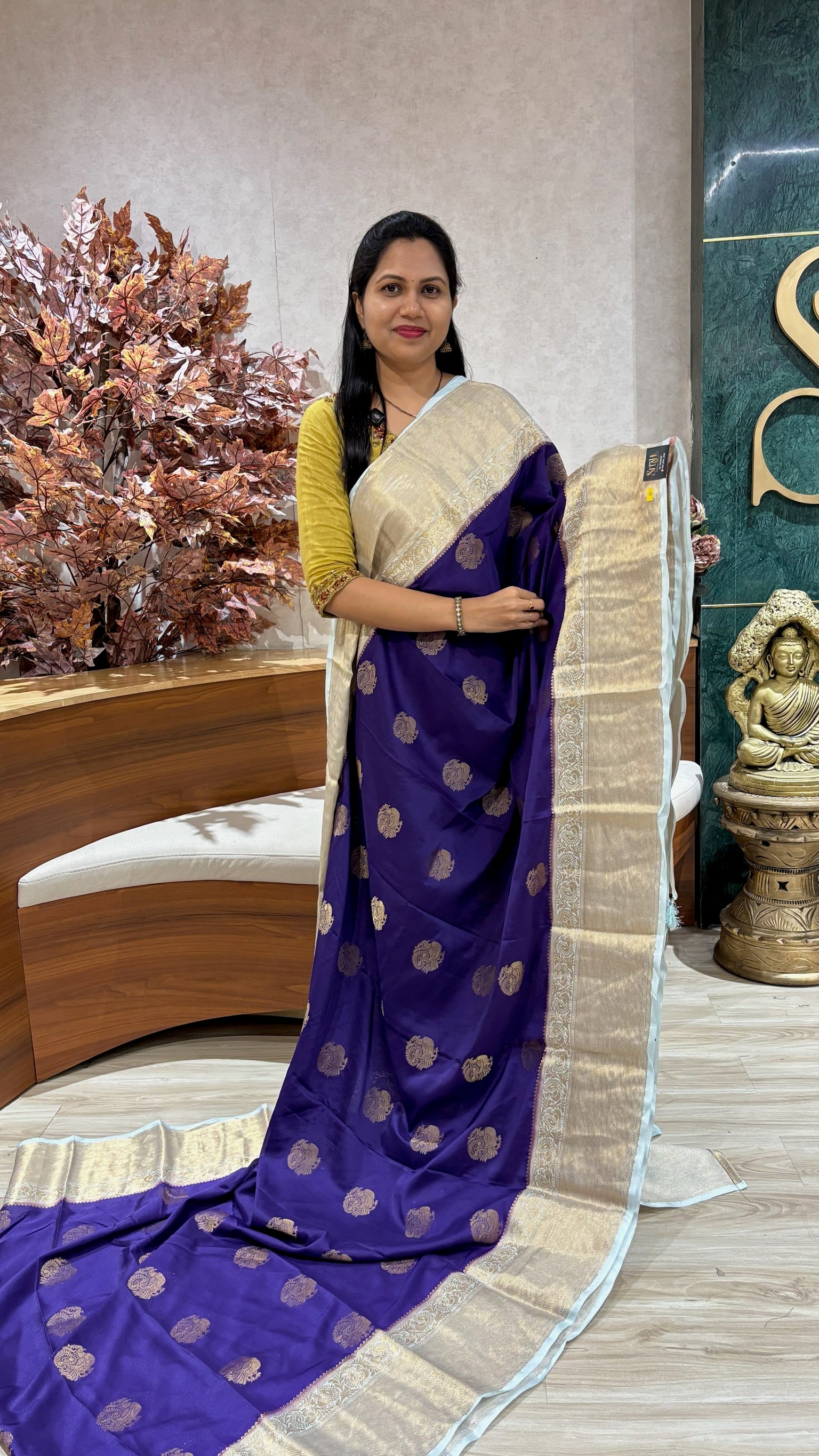 Mysore silk with kanchi borders