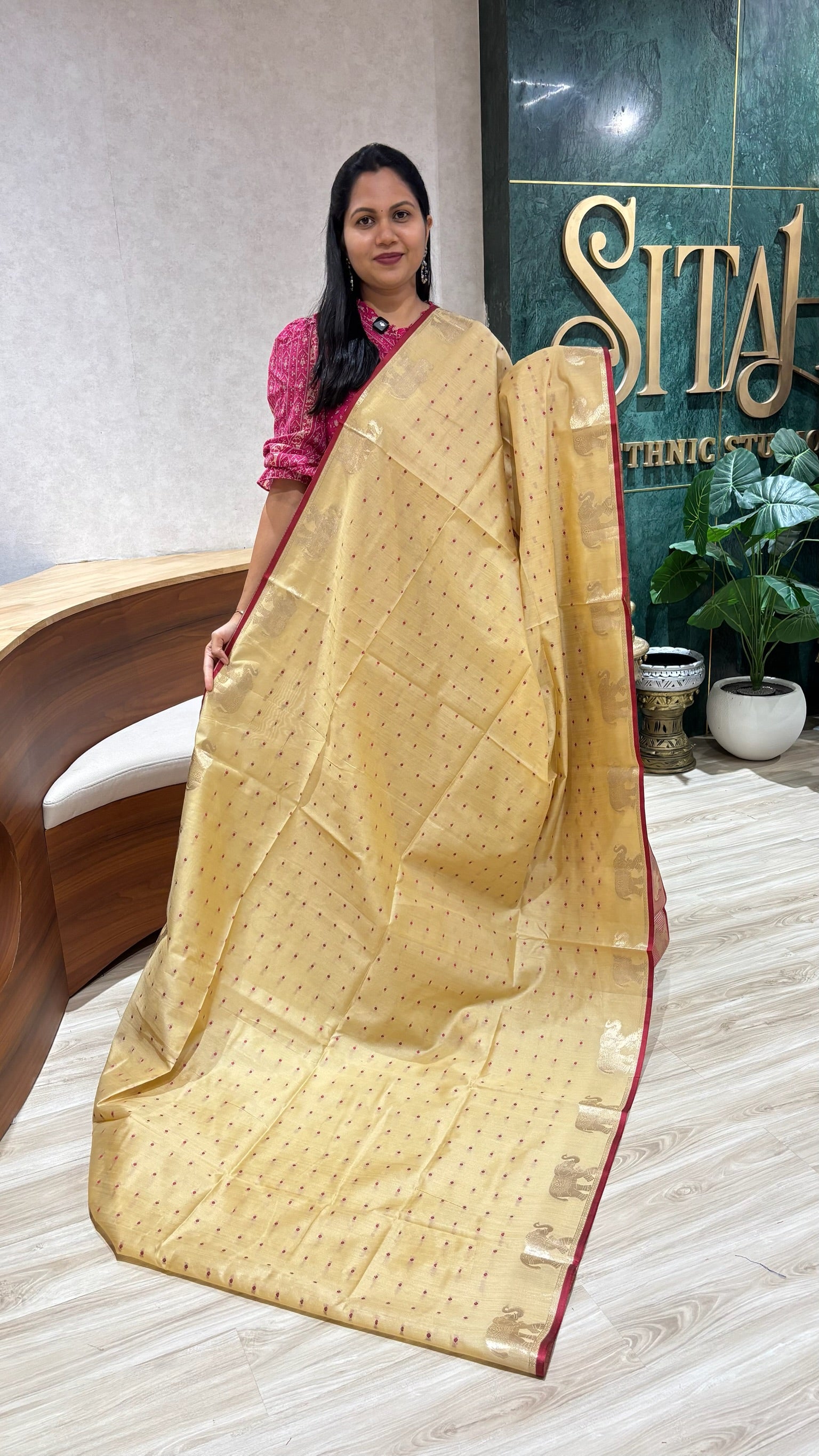 Tussar elephant cream