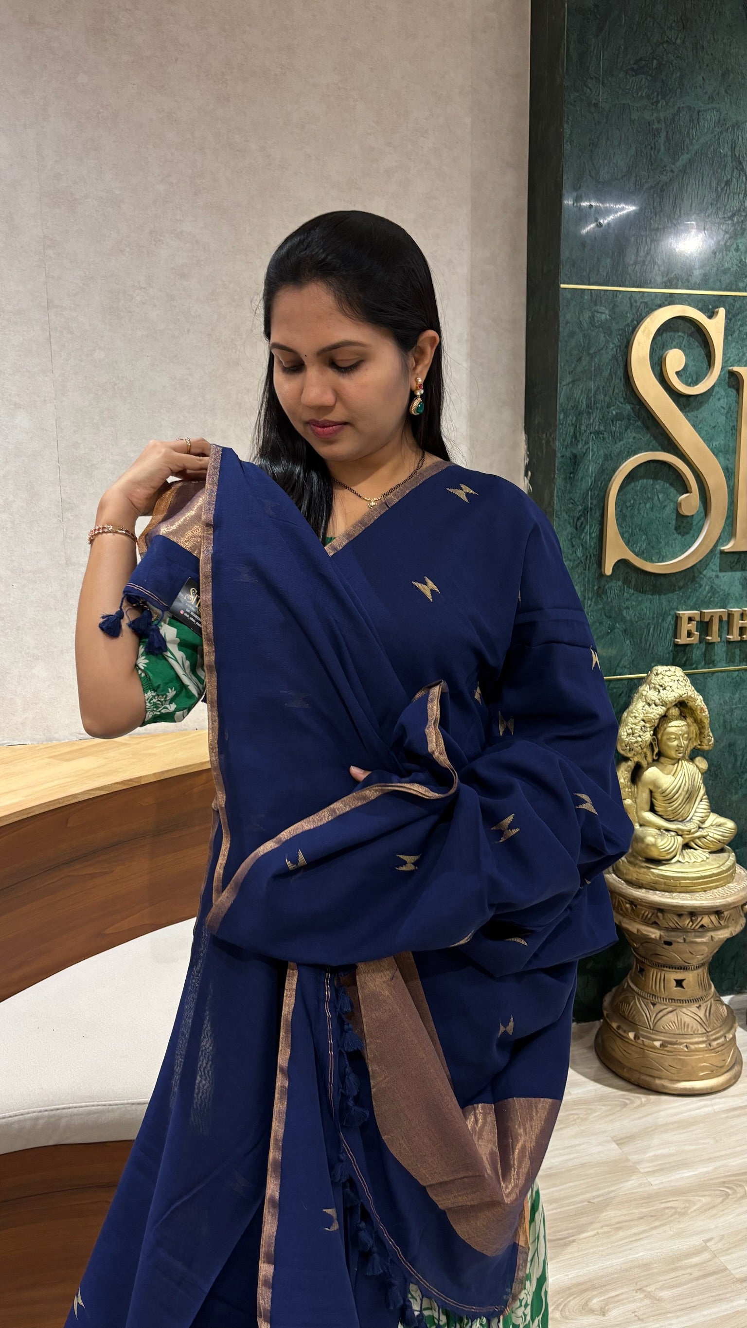 Mul cotton navy blue