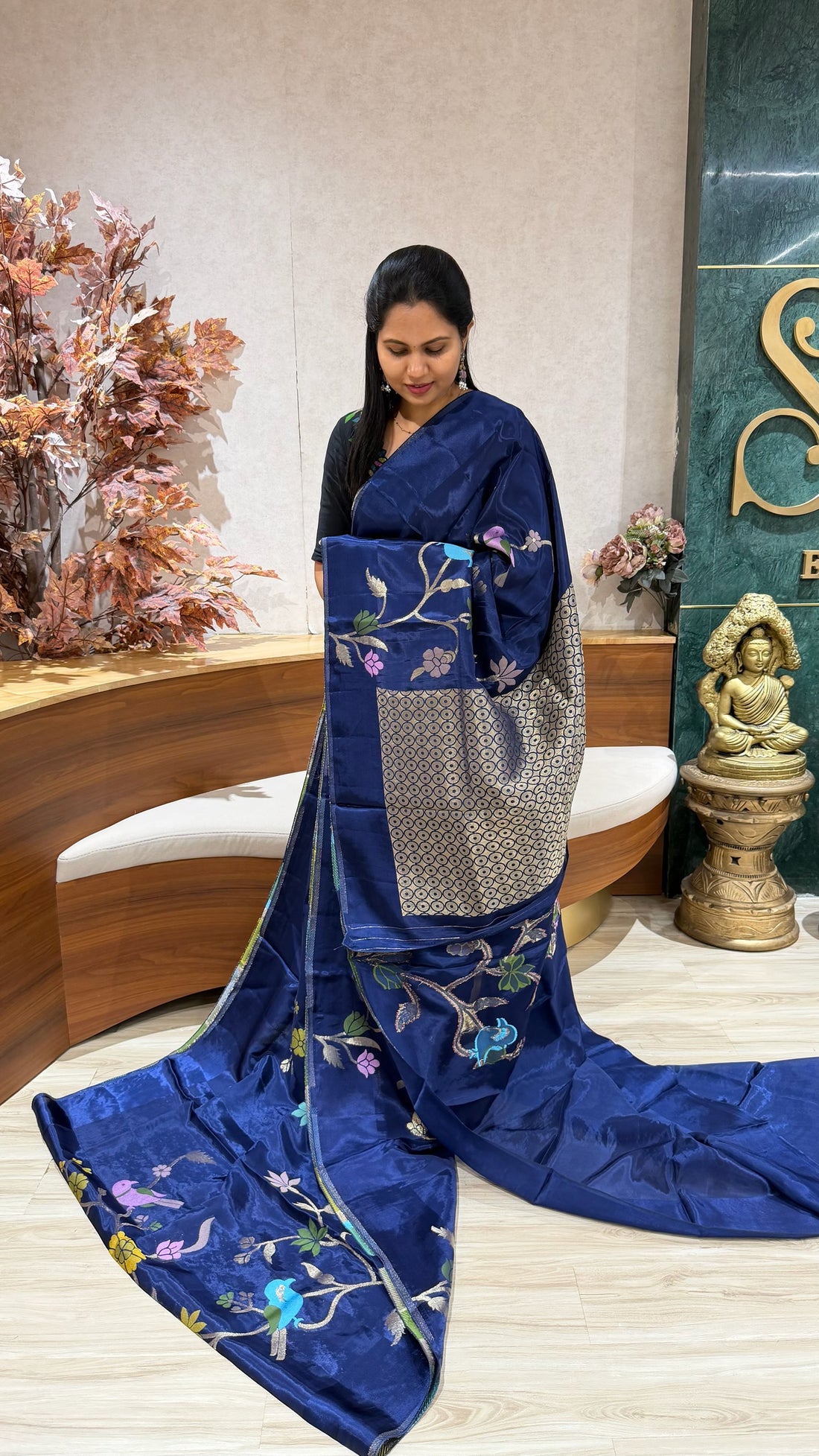 Ho crepe blue