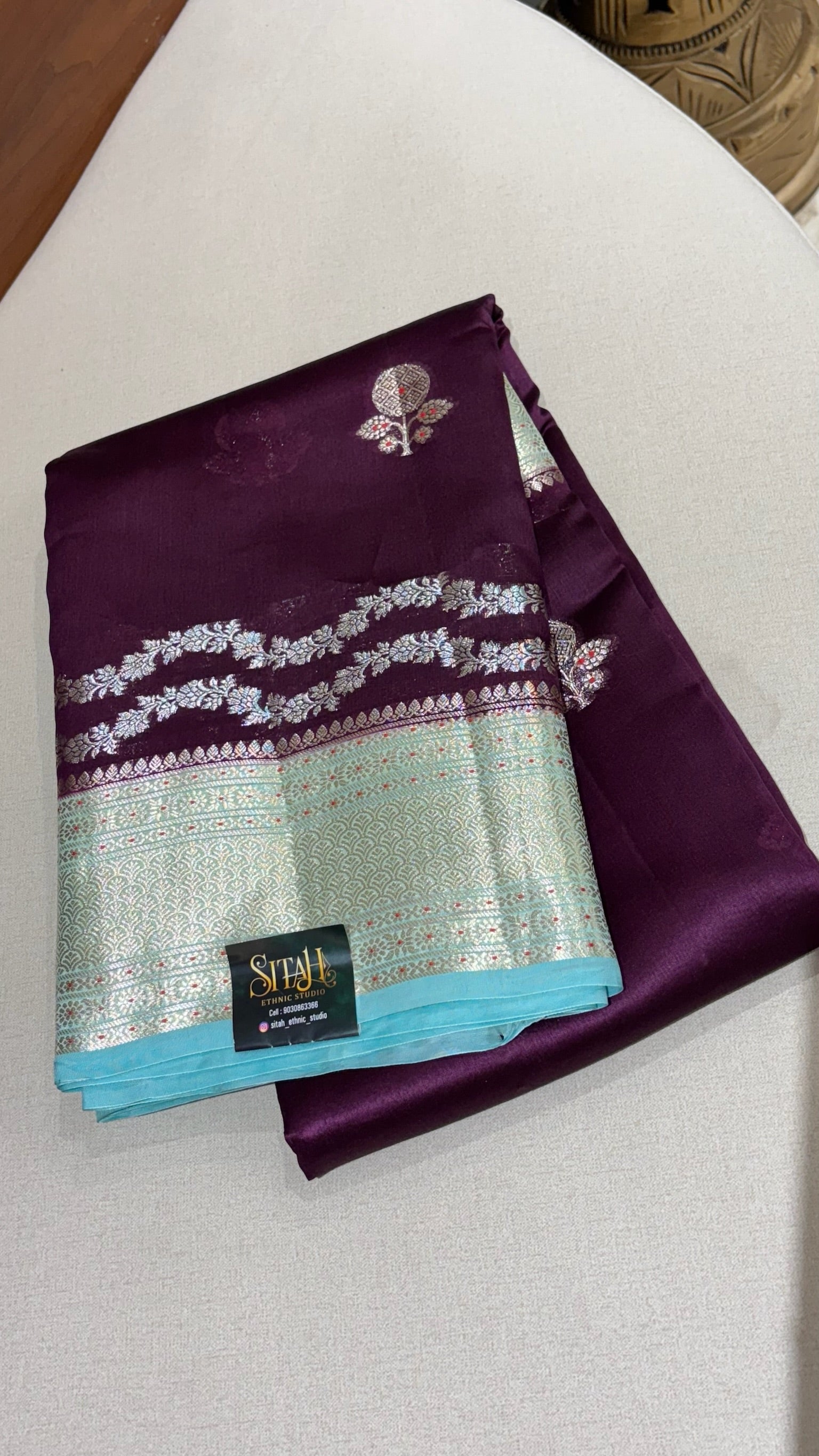 Chanderi mango pattu wine