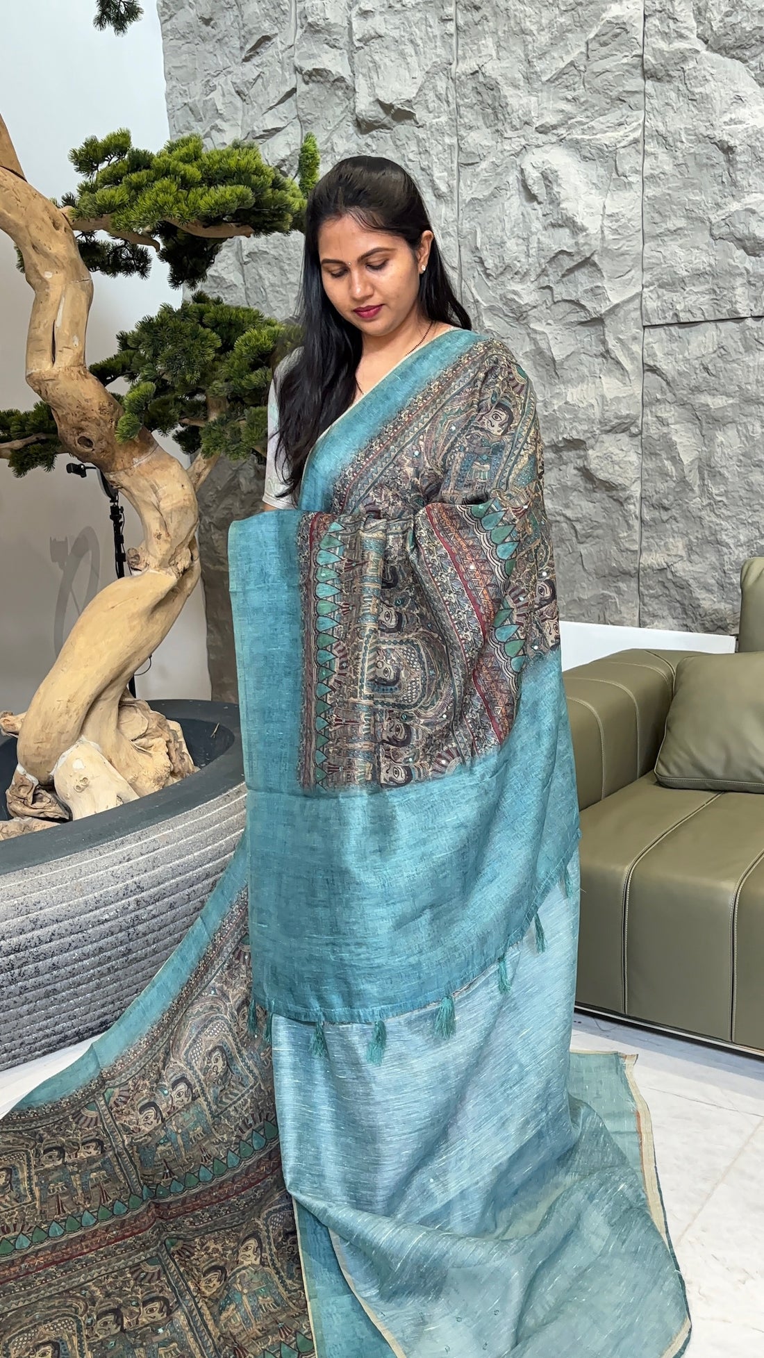 Madhubani blue