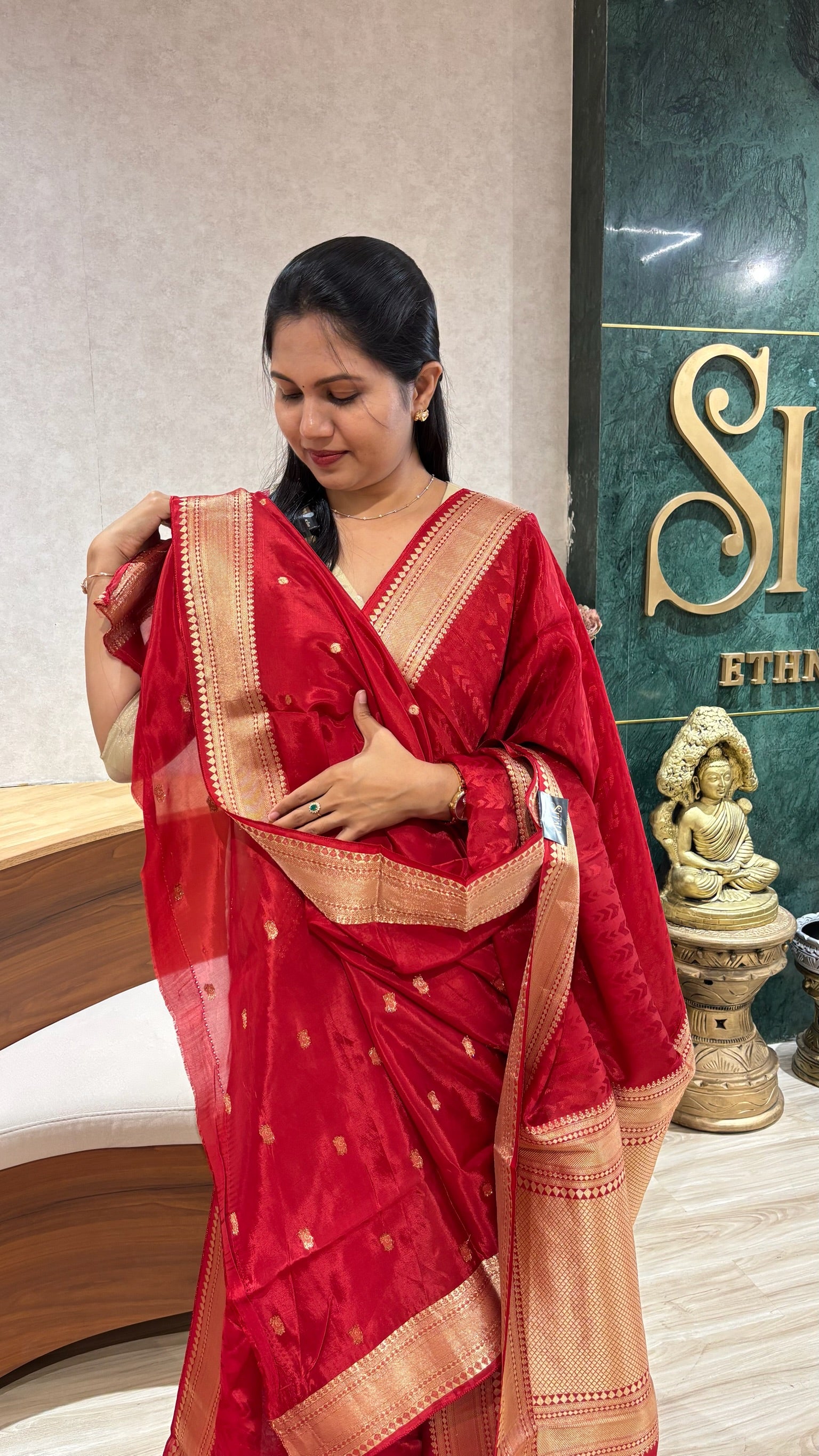 HO crape silk saree