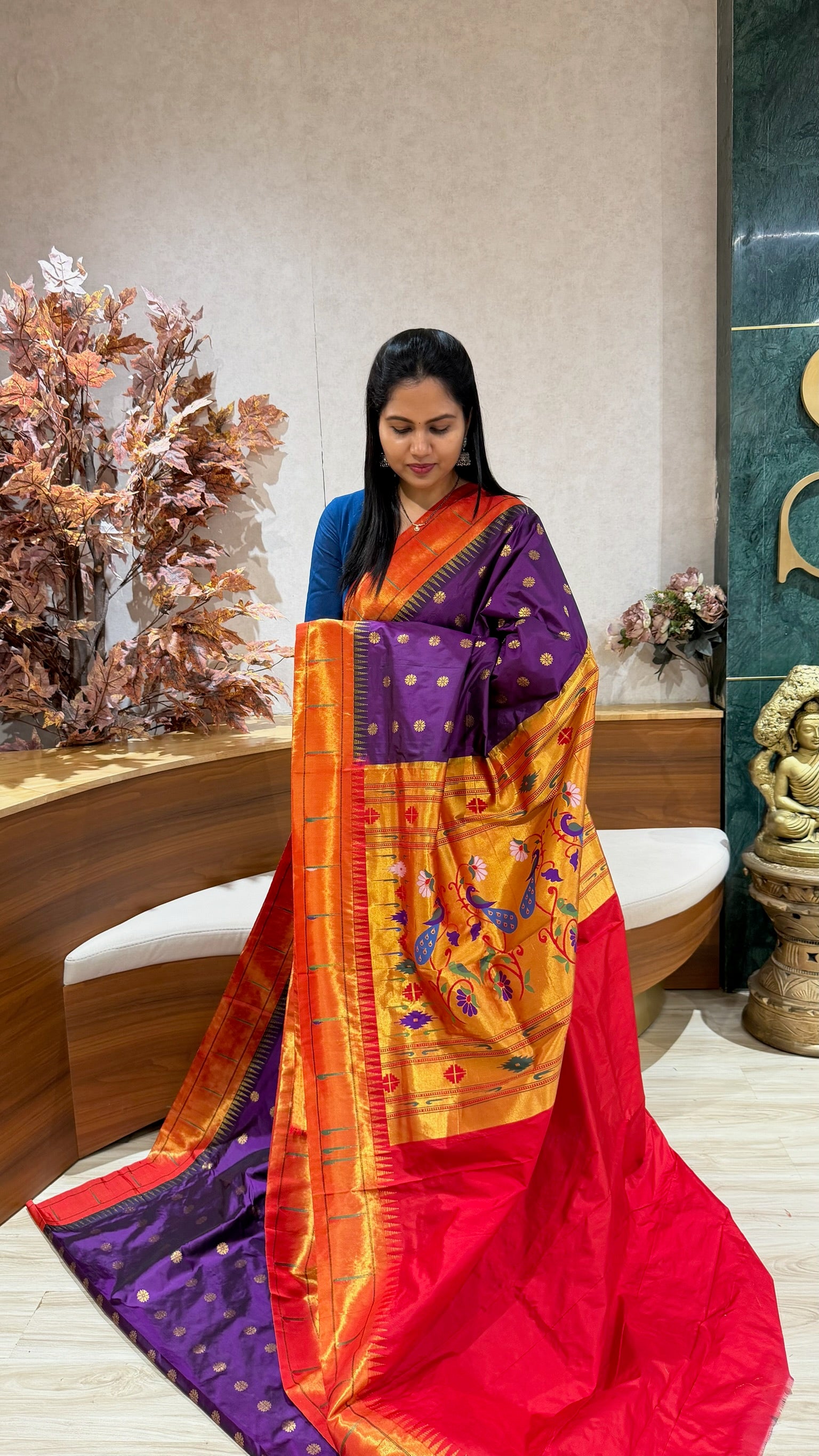 Pure silk paithani