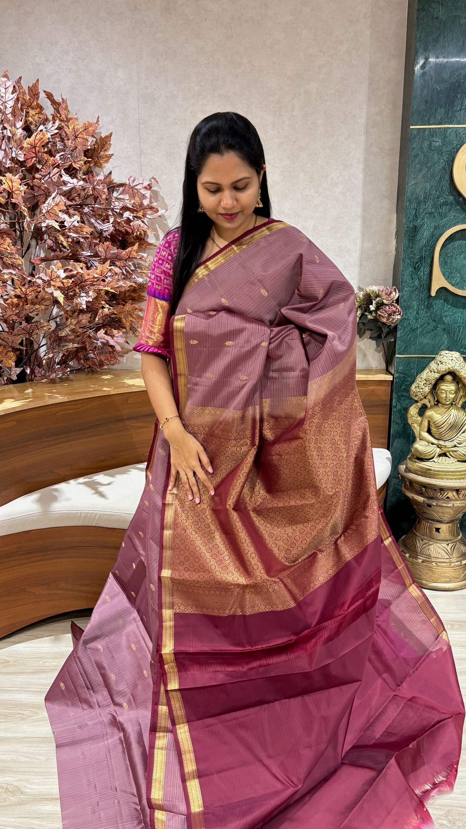 Kanchi pattu small border