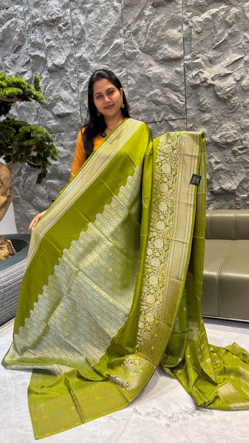 Falling banaras mehndi green