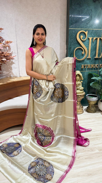 Mashru crepe designer