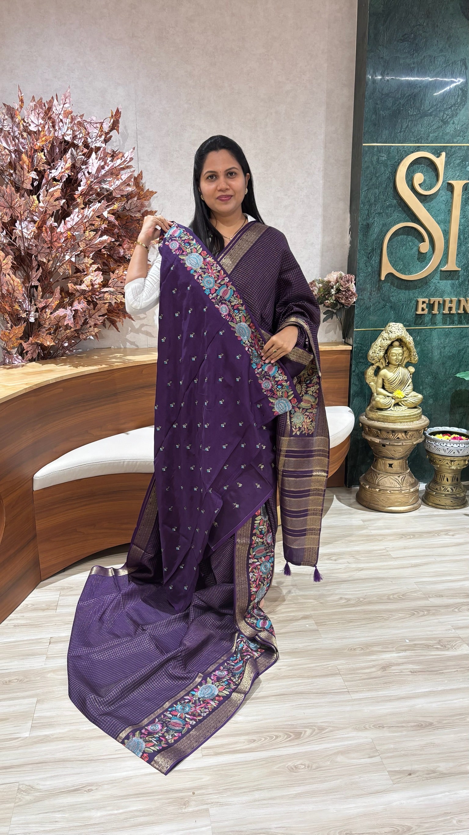 Russian silk embroidery