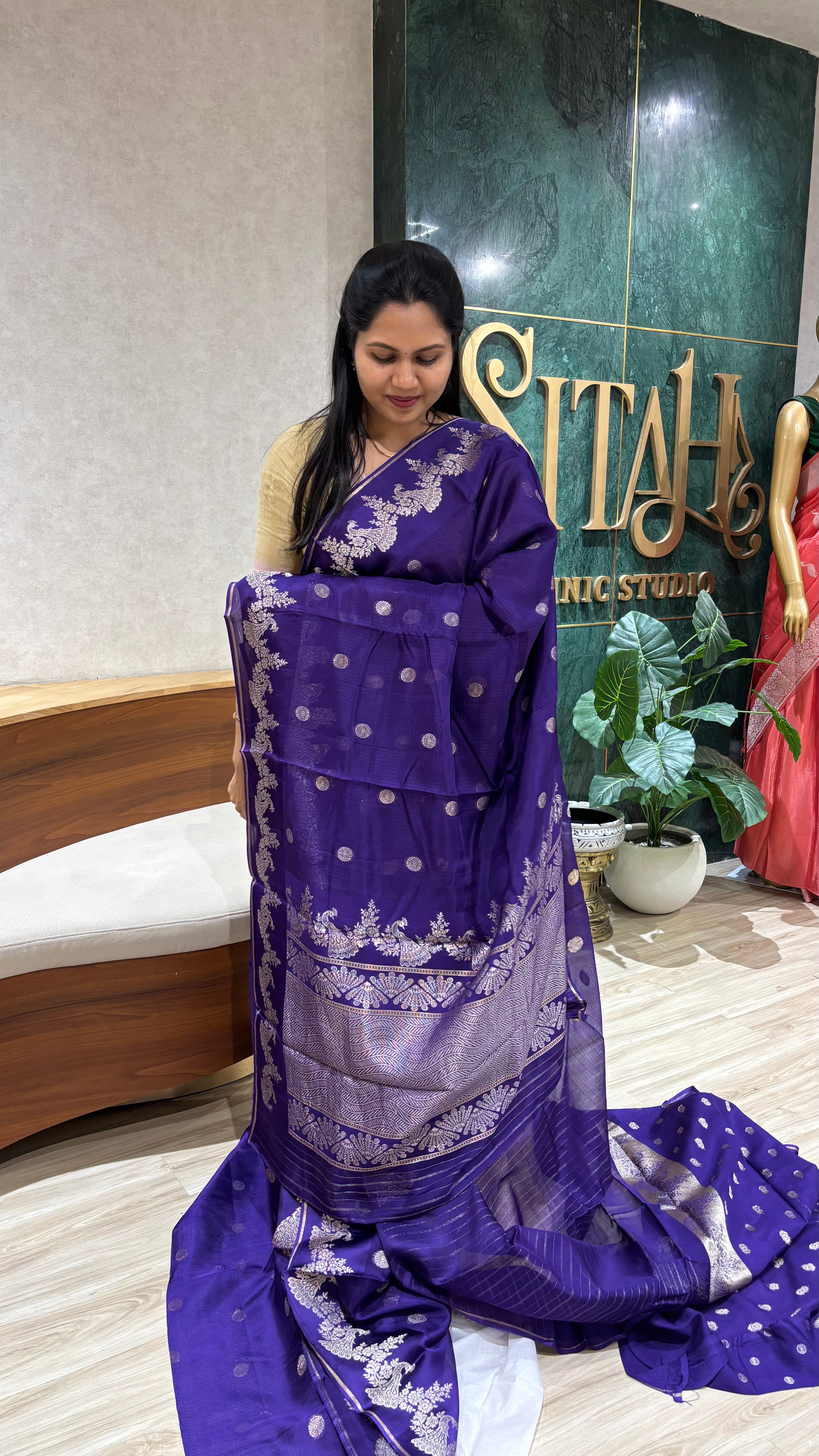 Silk kota purple
