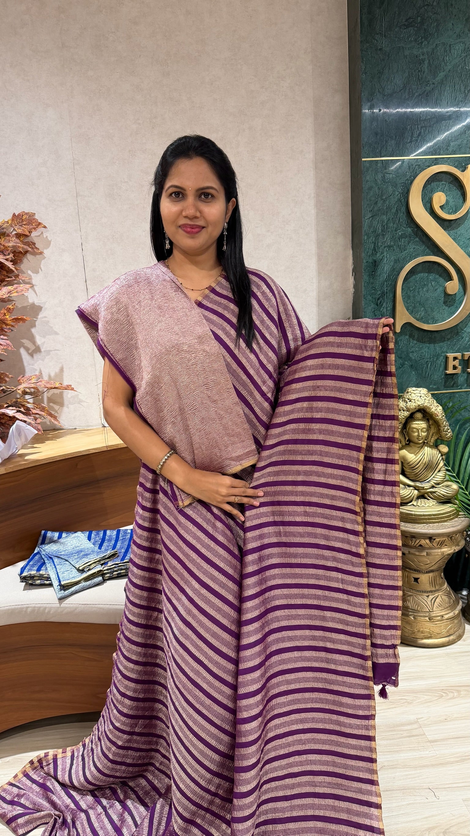 Handloom muga silk
