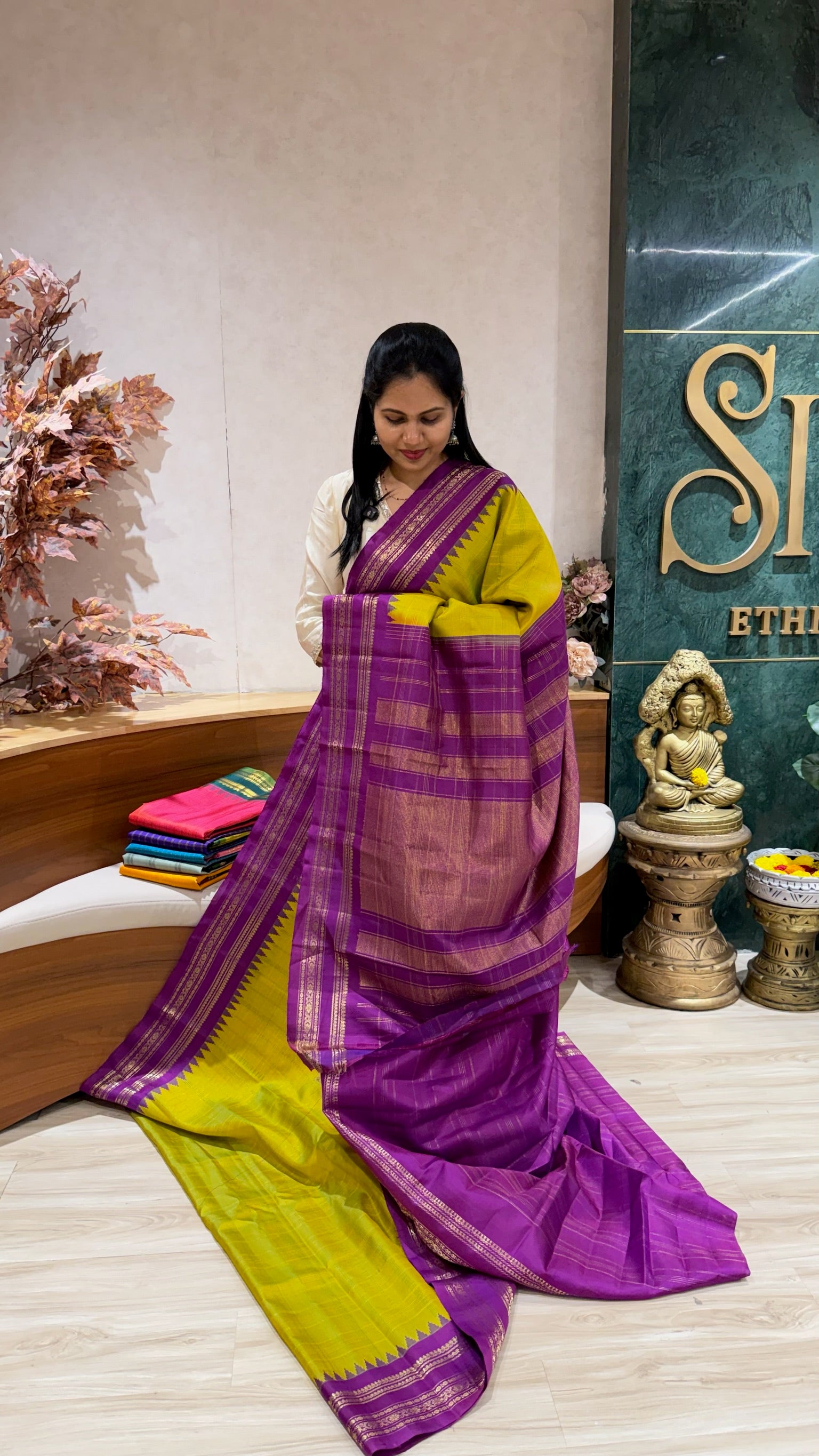 Handloom gadwal pattu