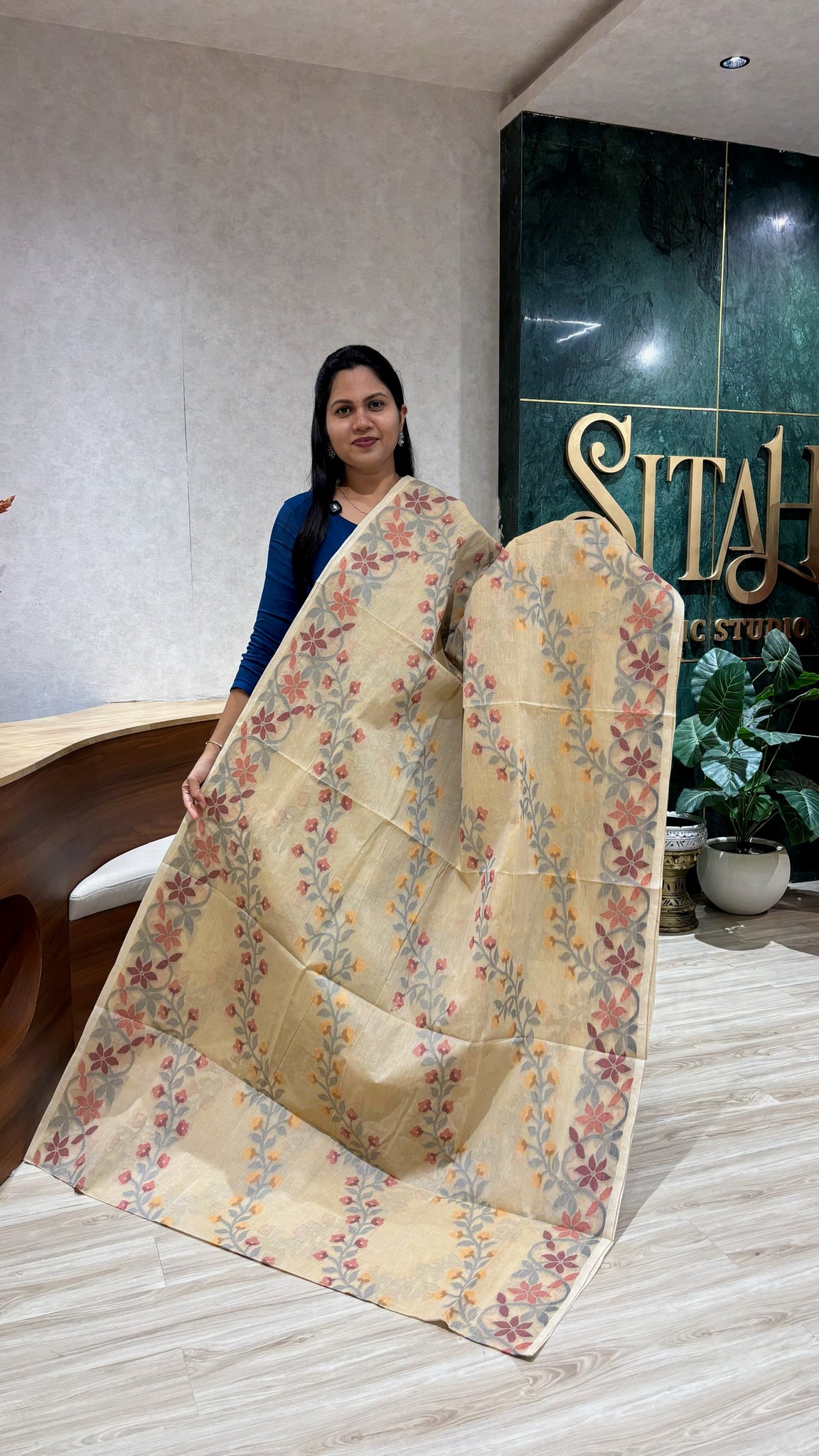 Bengal cotton with no blouse