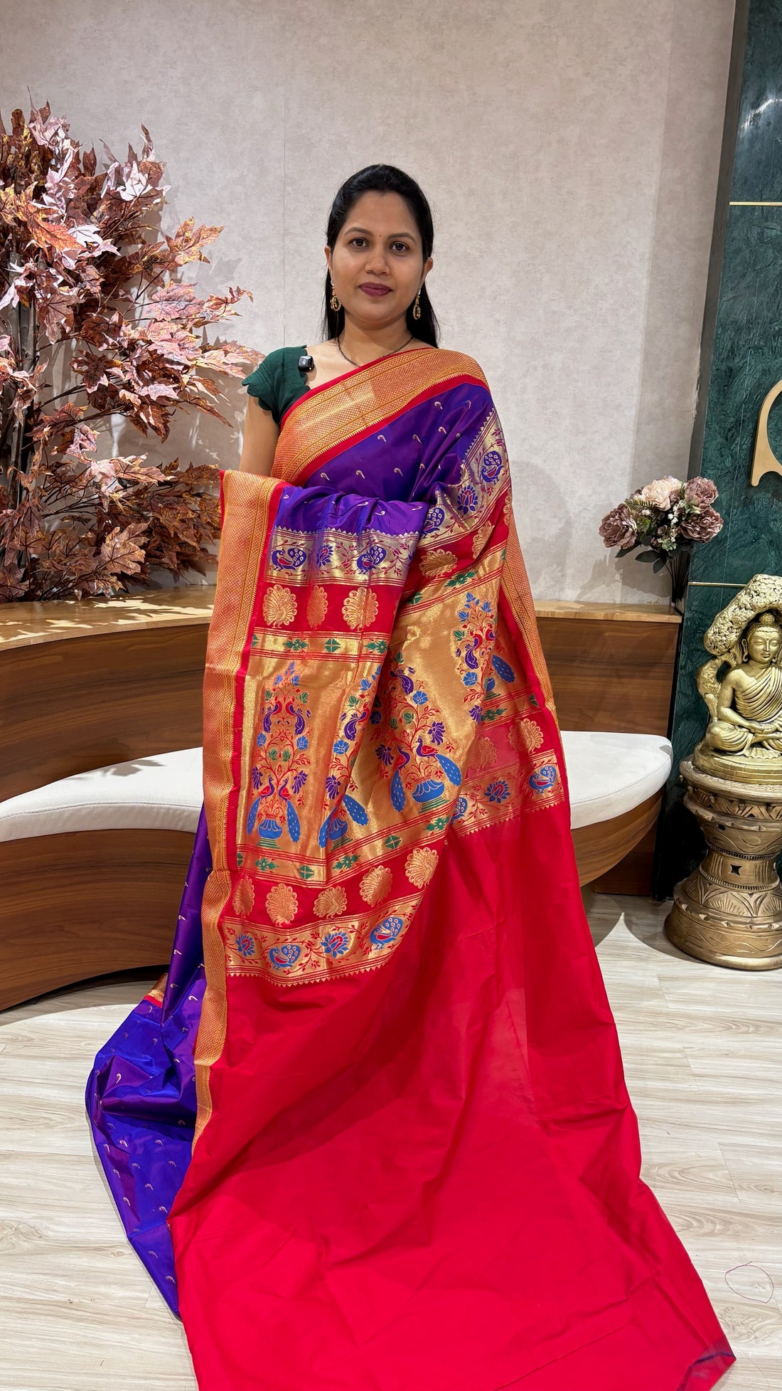 Semi Narayanpet purple