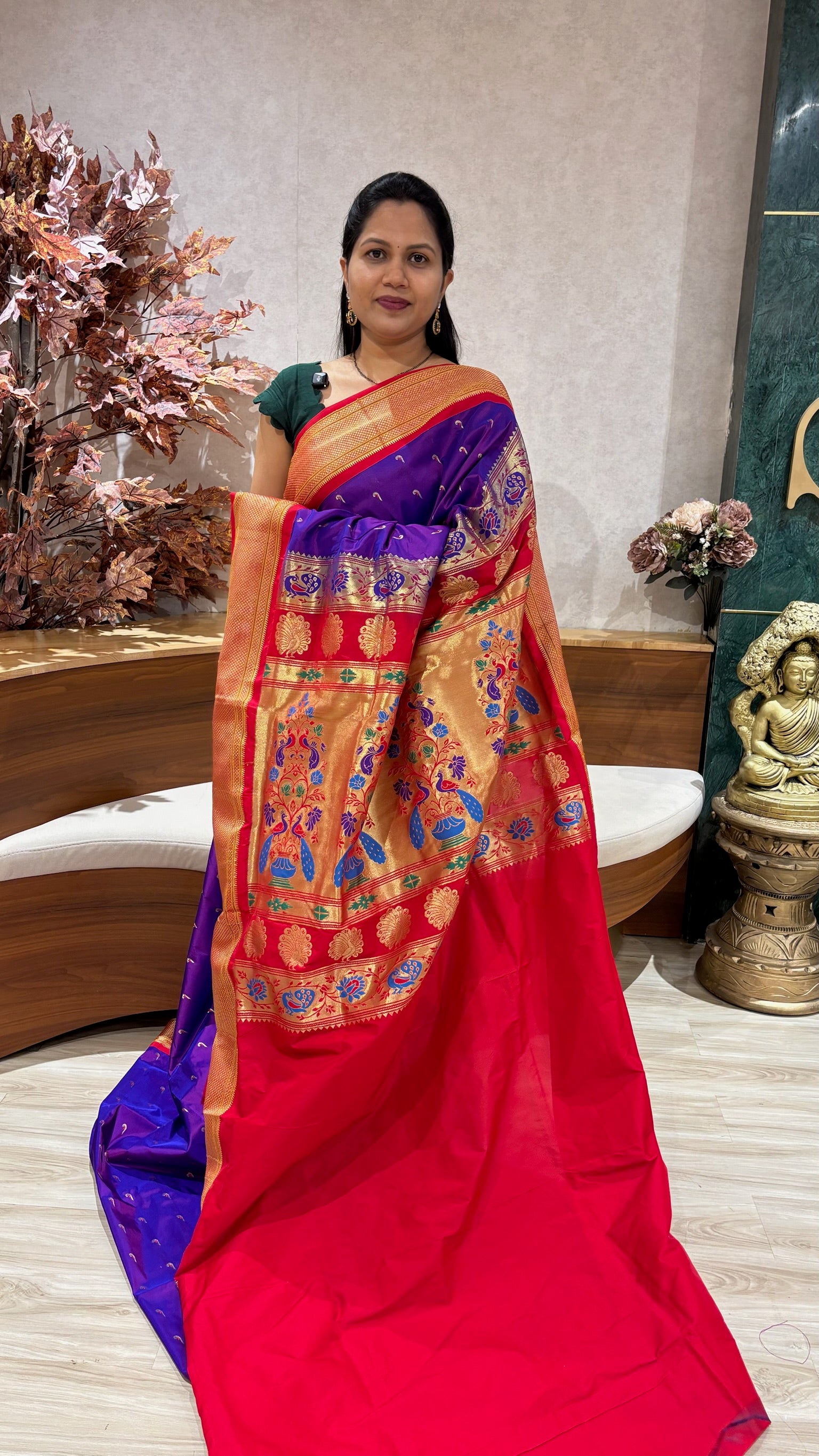 Semi Narayanpet purple