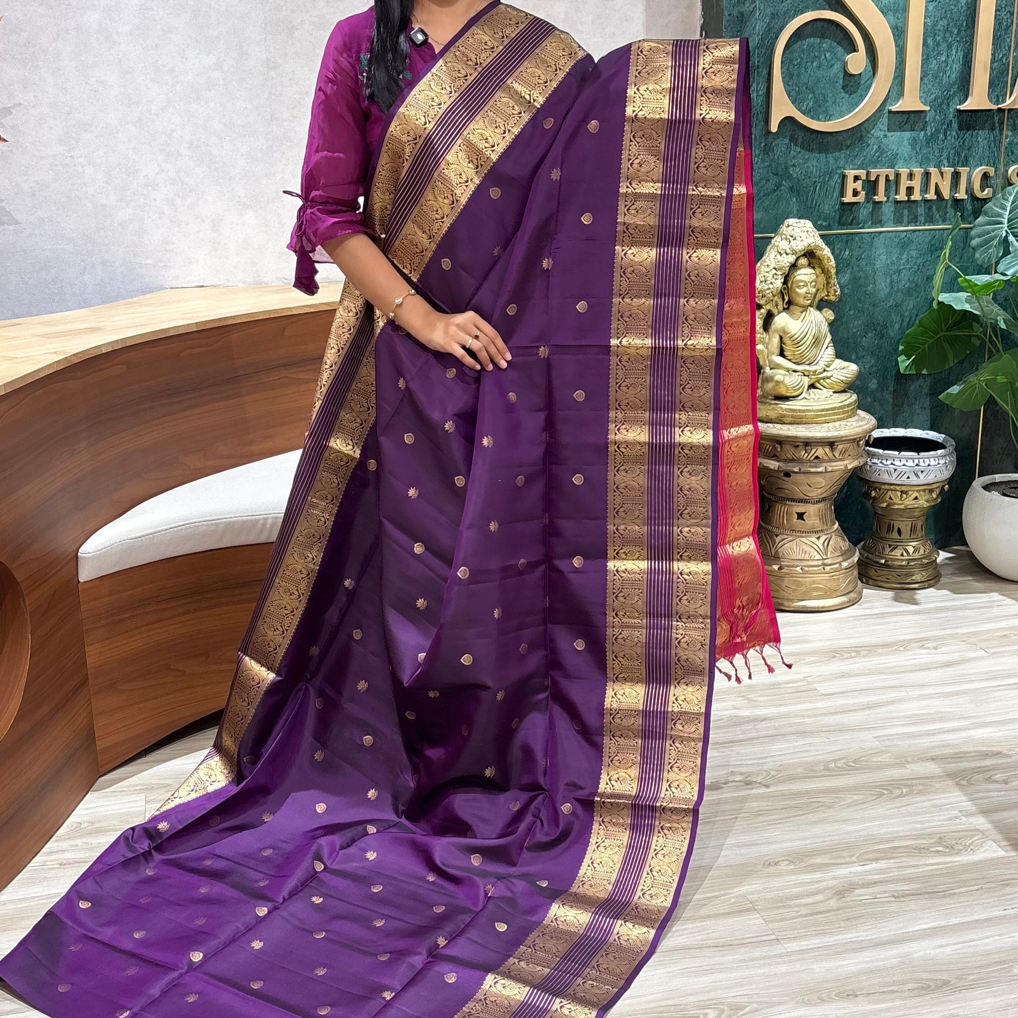 Handloom Light weight kanchi pattu