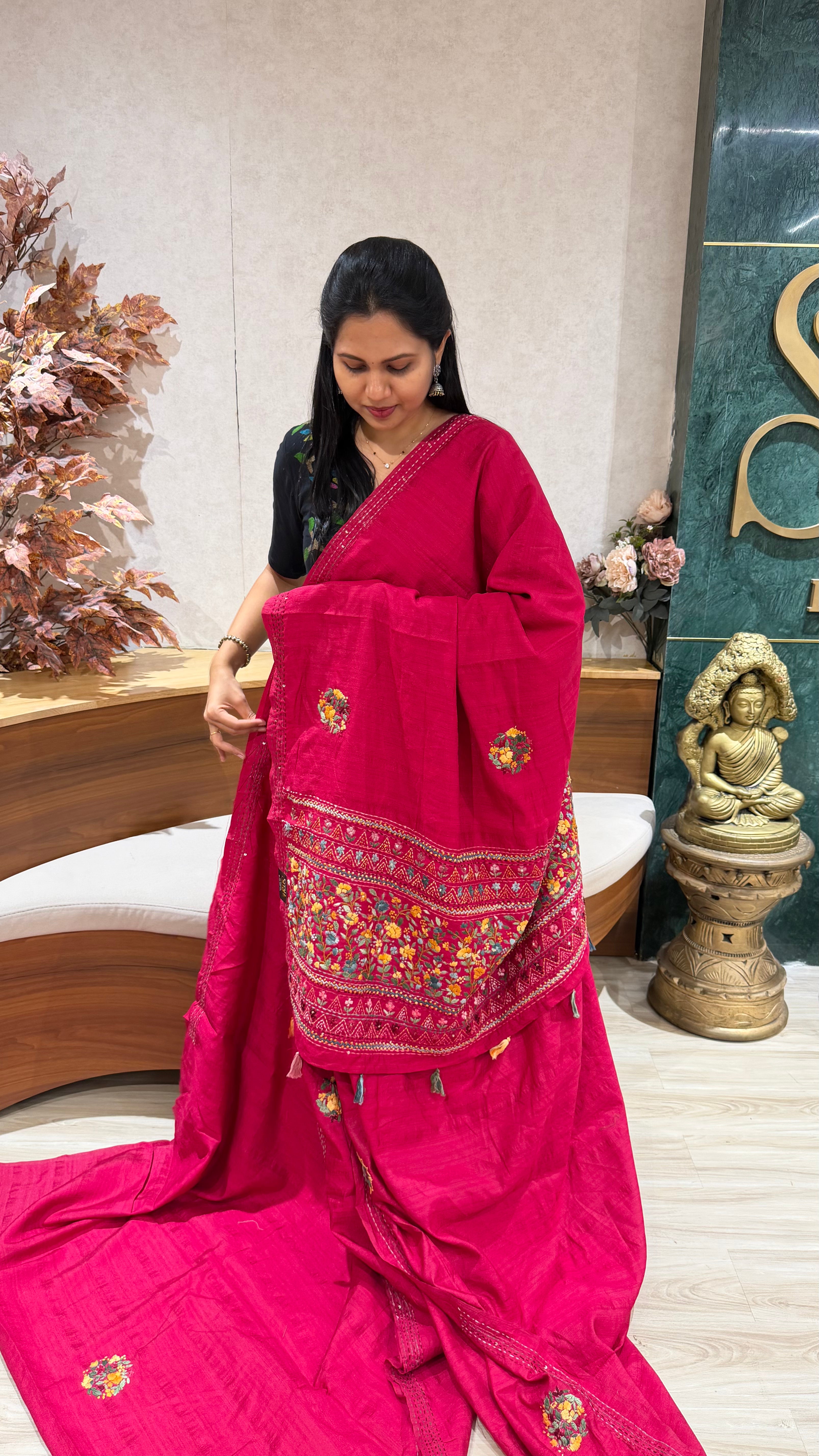 Tussar kantha