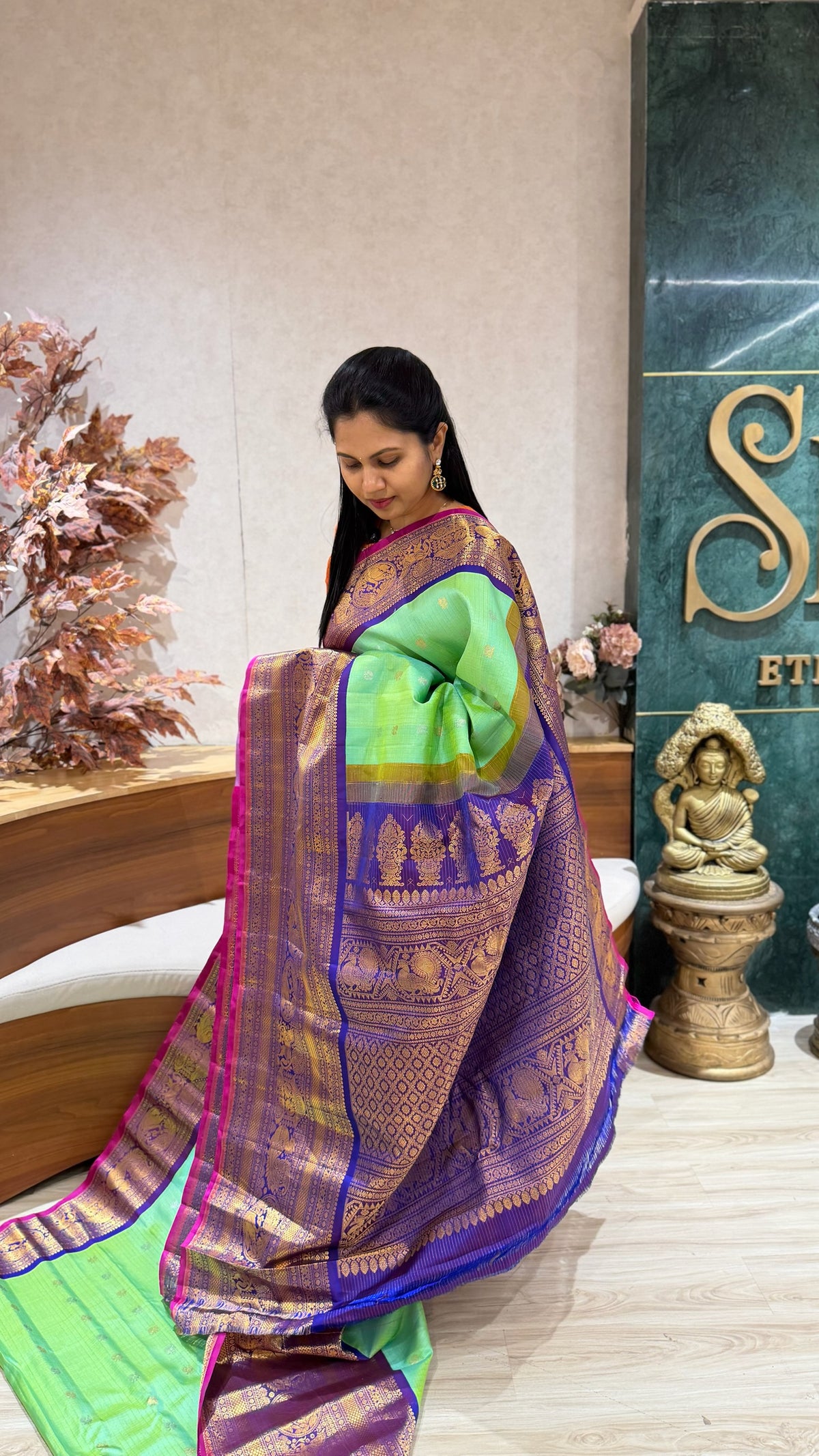 Handloom gadwal pattu