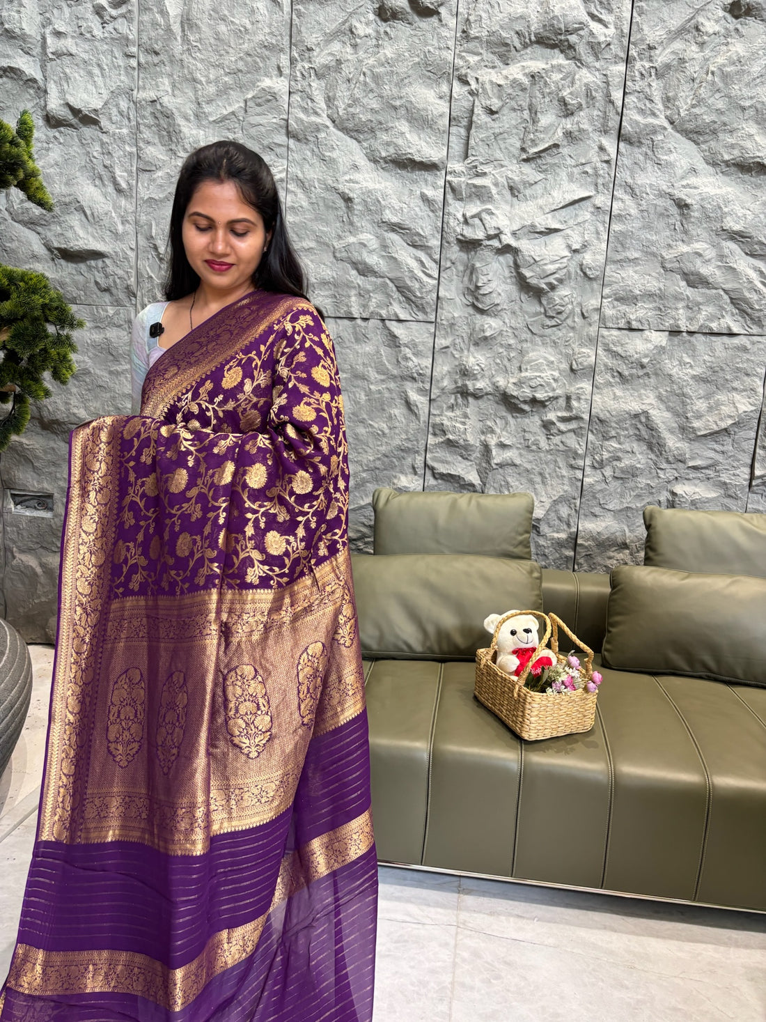 Georgette purple