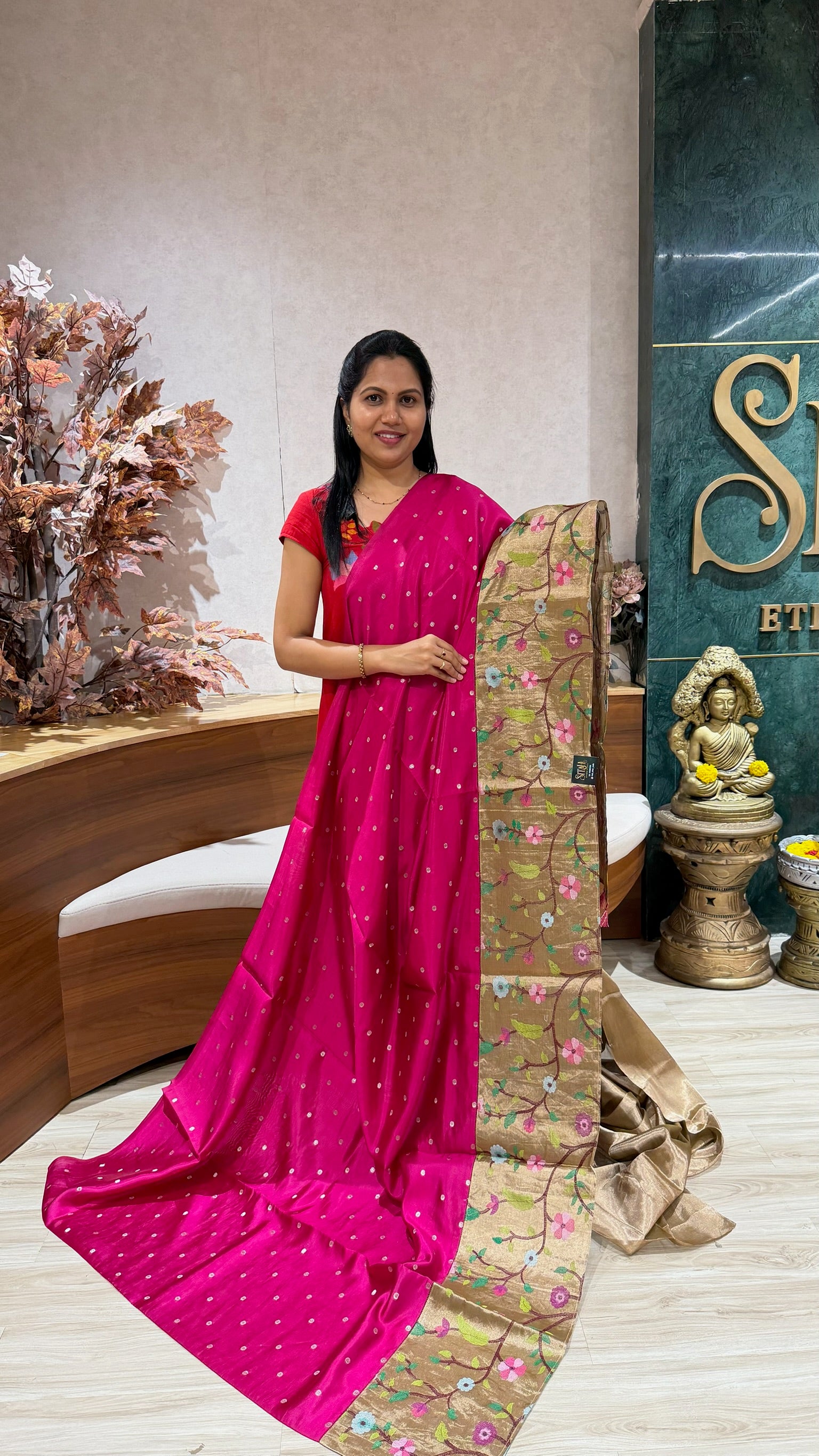 Designer silk paithani