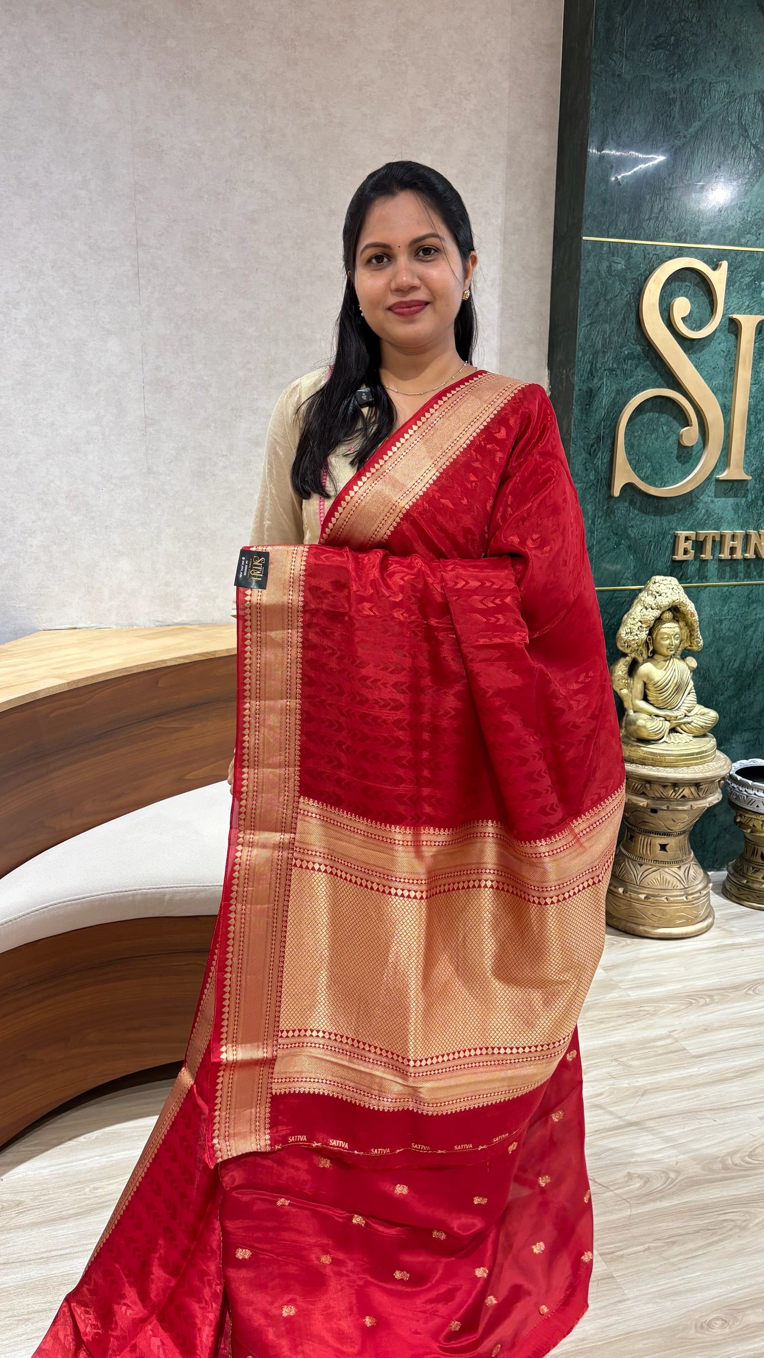HO crape silk saree