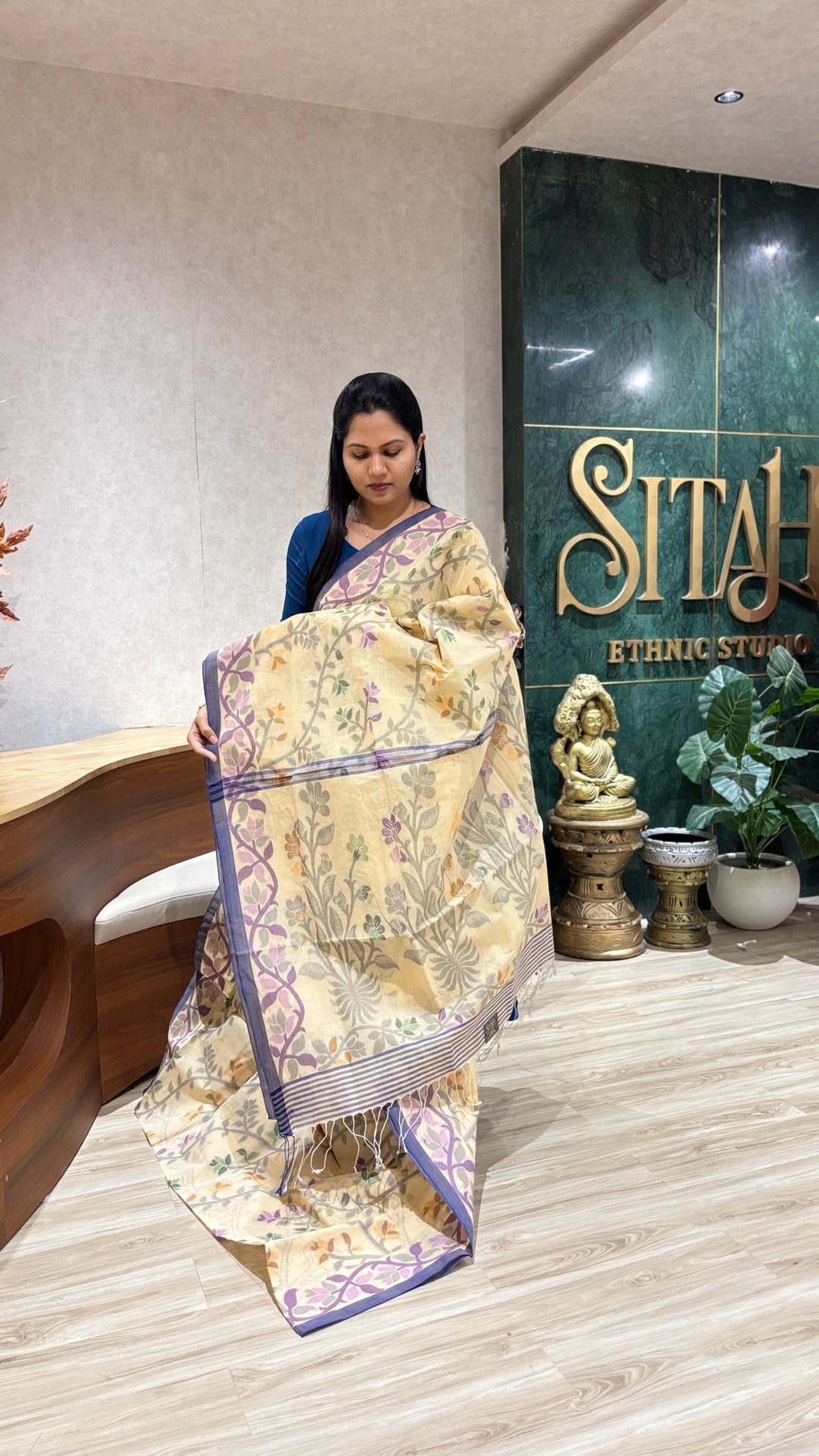 Bengal cotton with no blouse