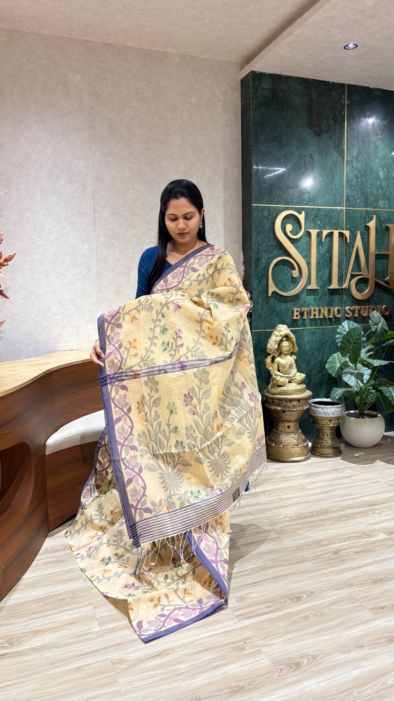 Bengal cotton with no blouse