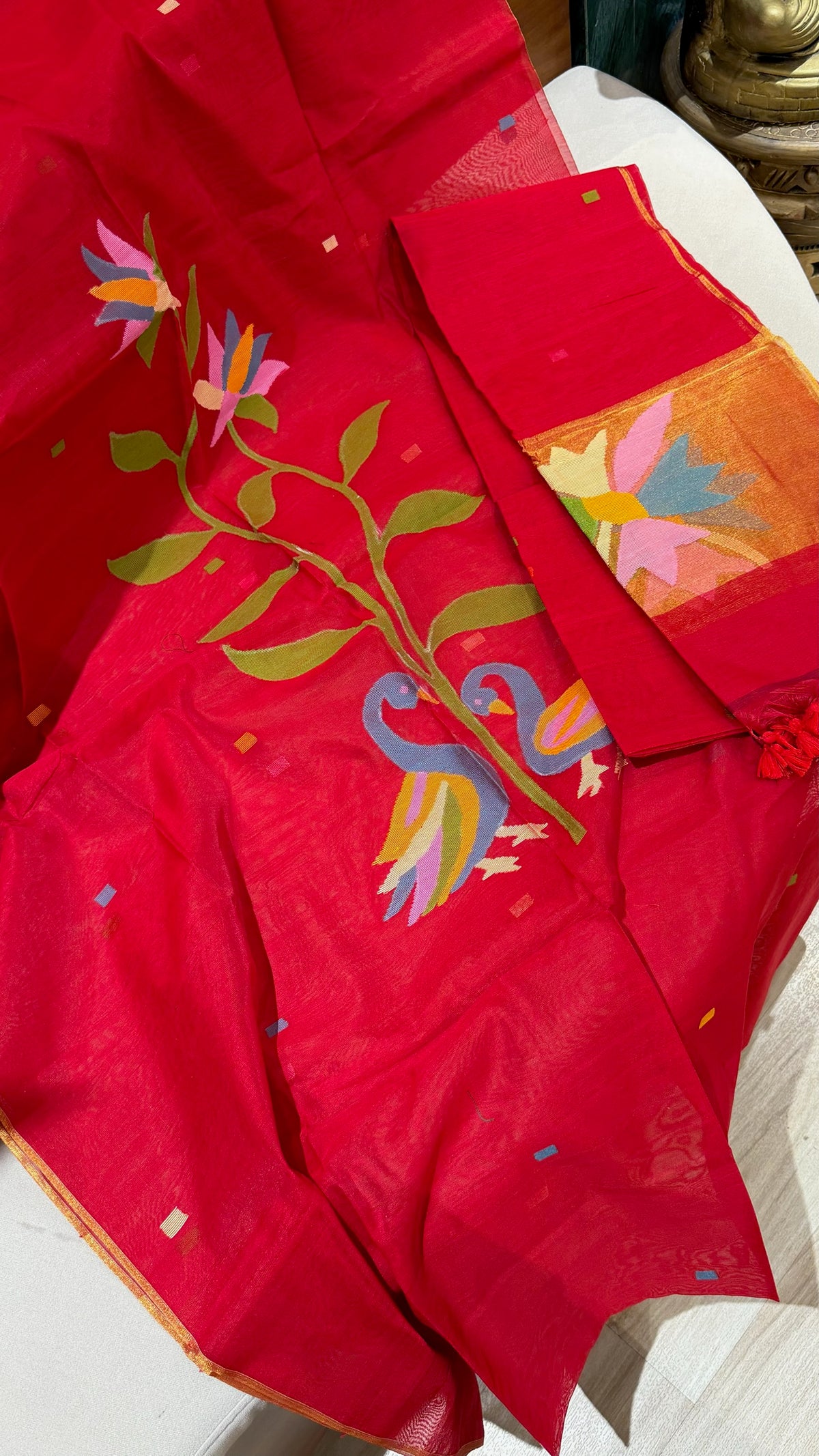 Muslin jhamdani dress