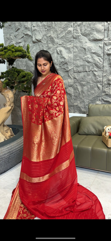 Georgette red