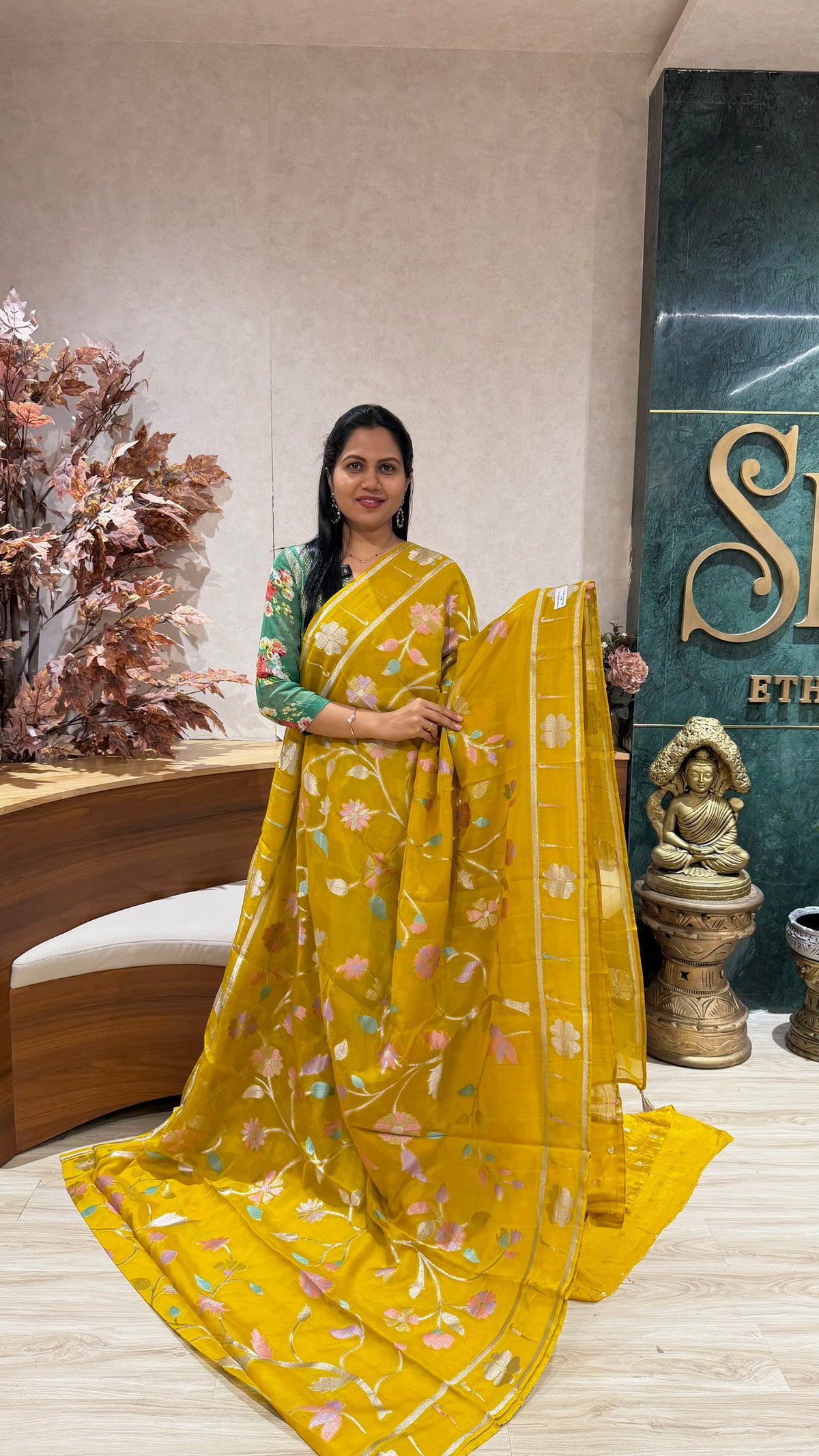 Pure georgette jhamdani