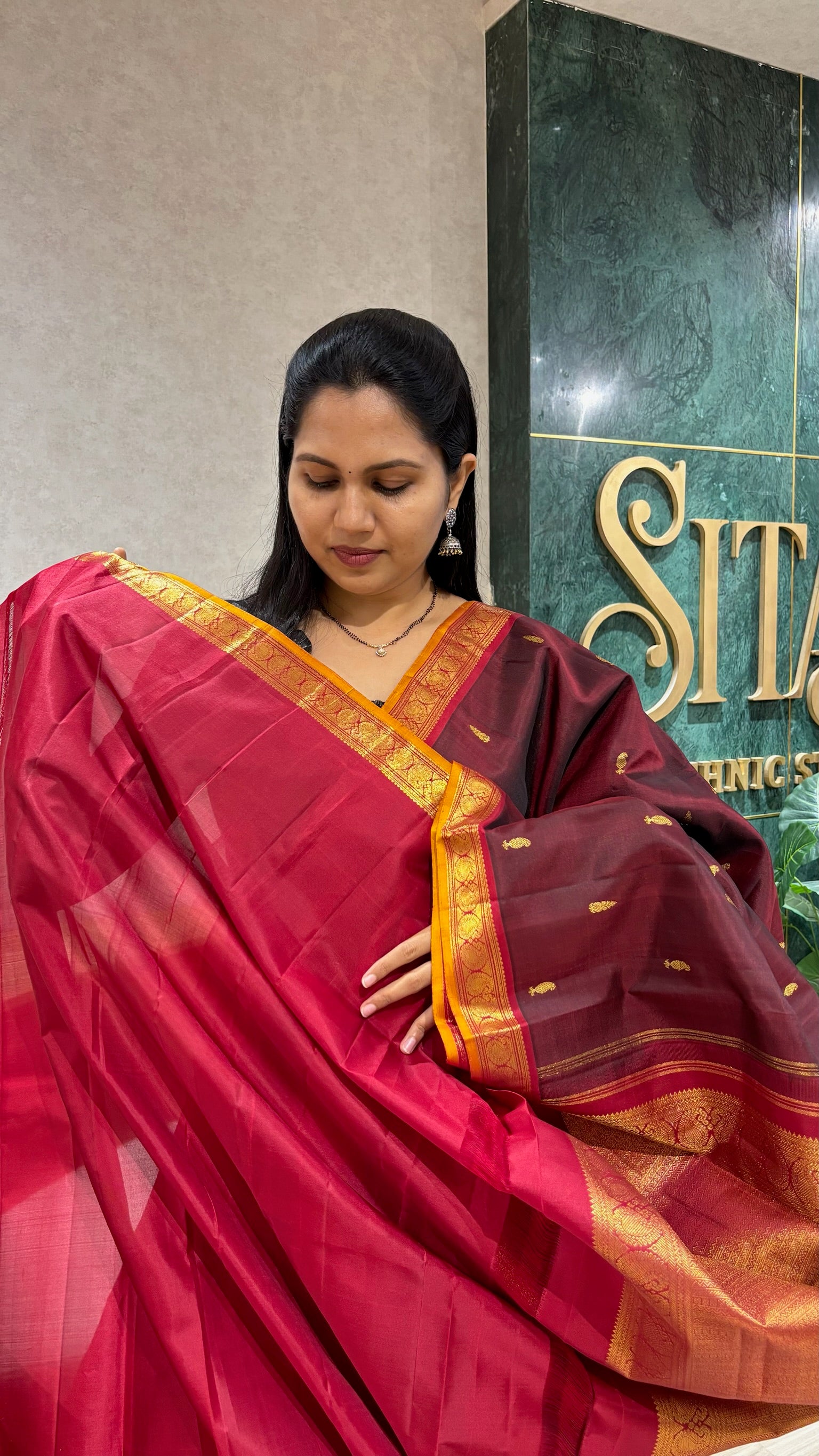 Small border kanchi pattu