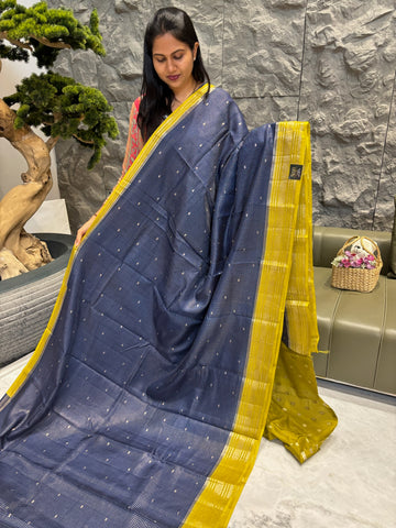 Mysore silk blue